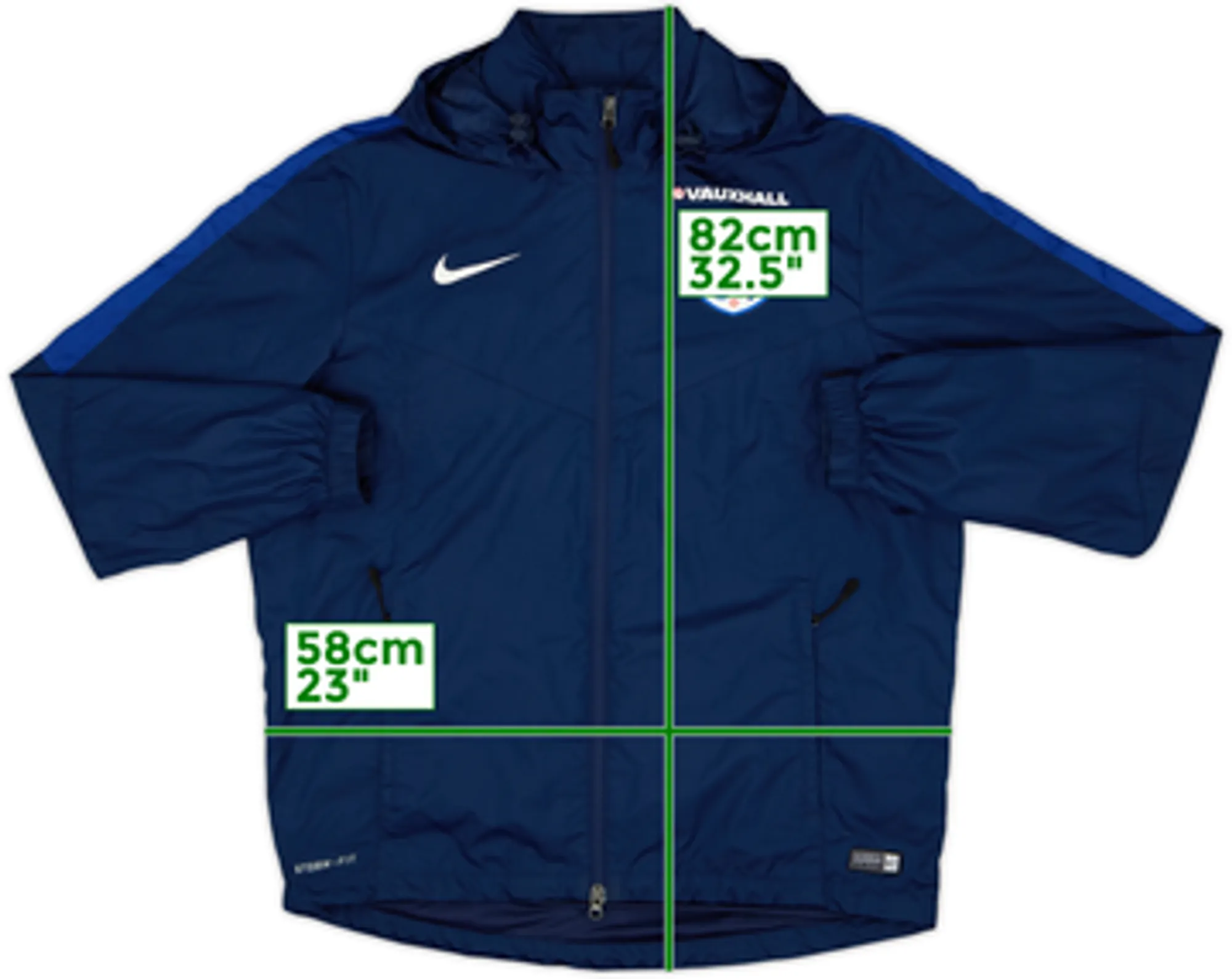 2016-17 England Player Issue Nike Hooded Rain Jacket - 8/10 - (L)