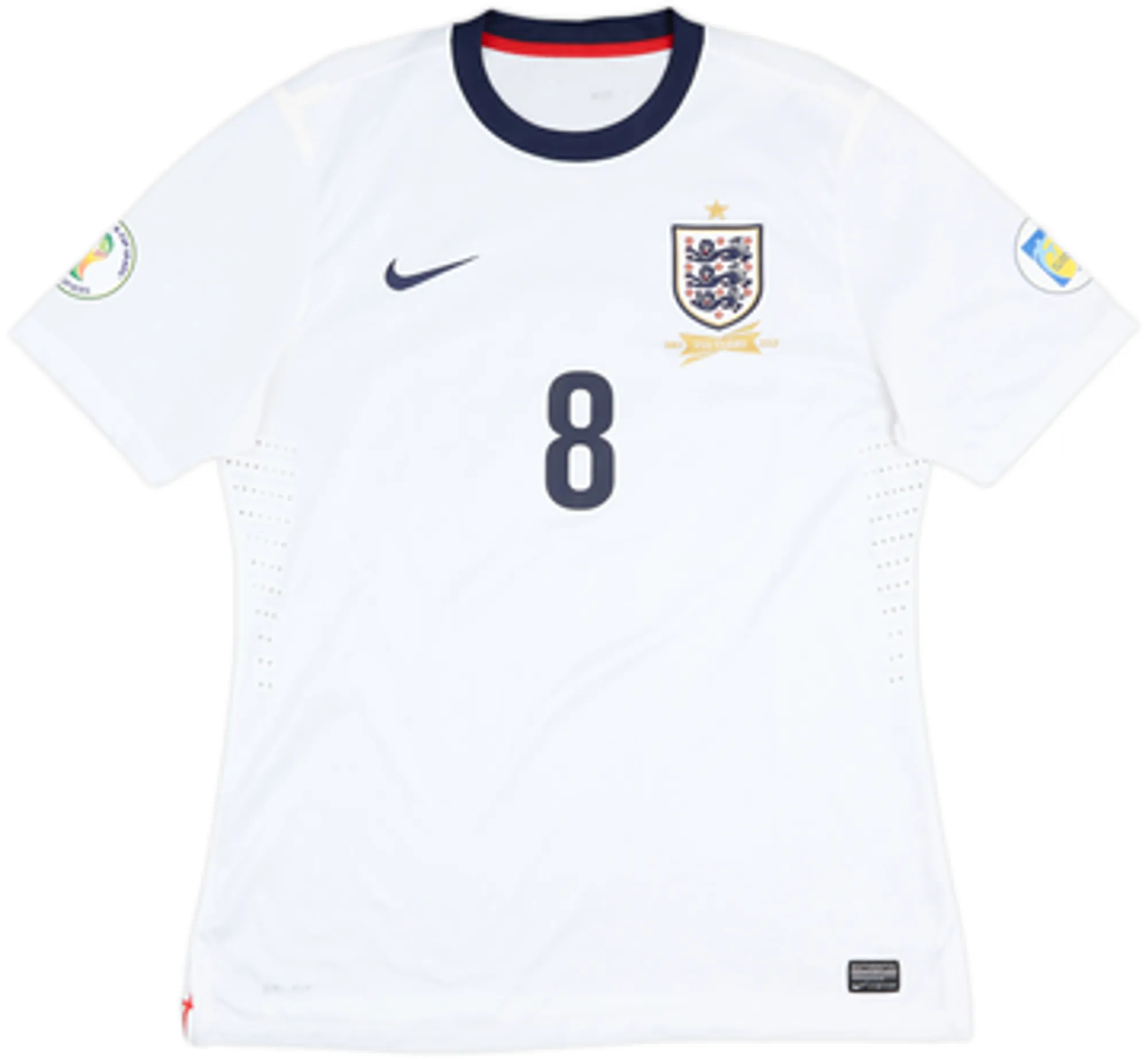 2013 England Player Issue 150th Anniversary Home Shirt Carrick #8 - 8/10 - (XL)