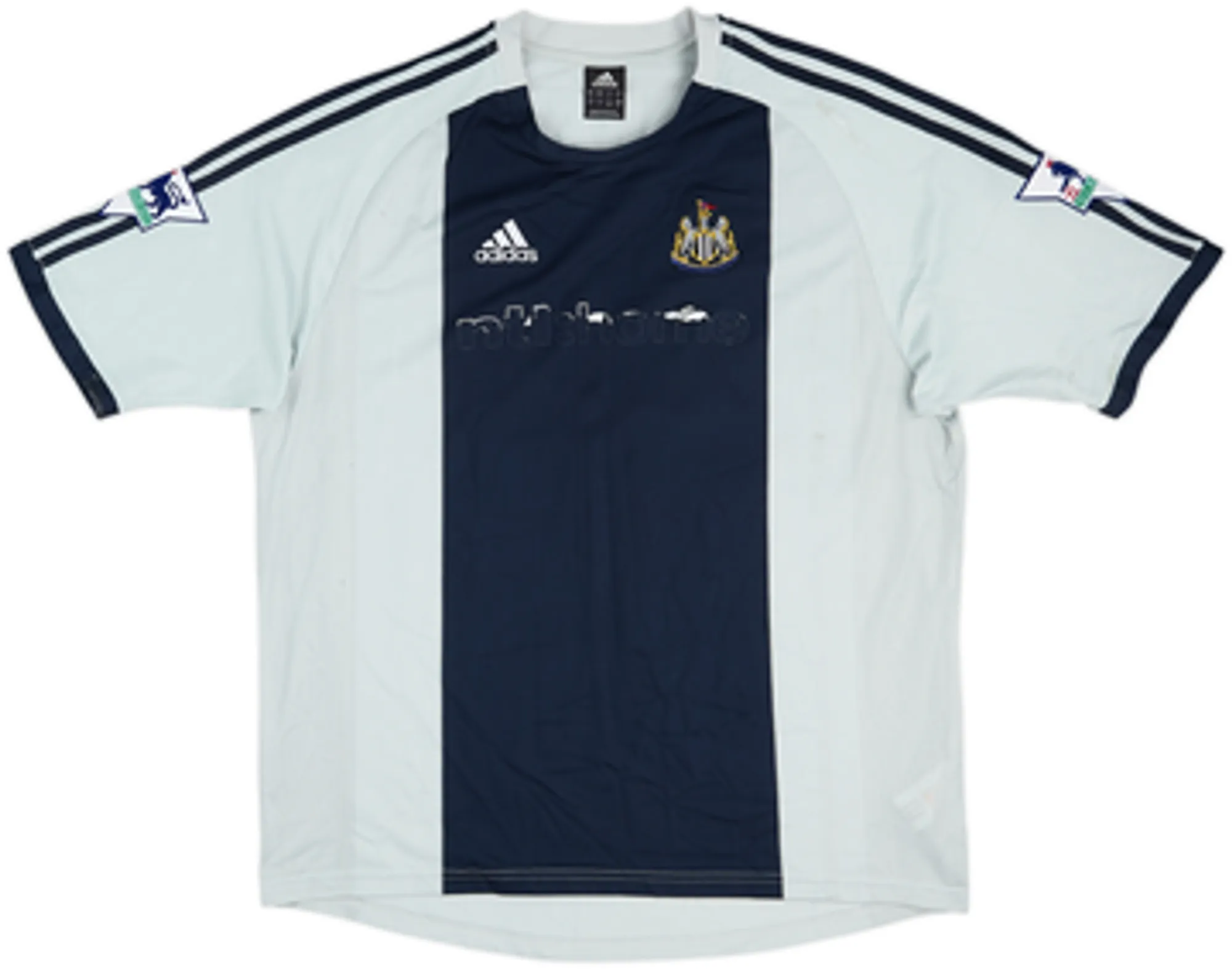 2002-03 Newcastle Away Signed Shirt Robert #32 - 4/10 - (L)