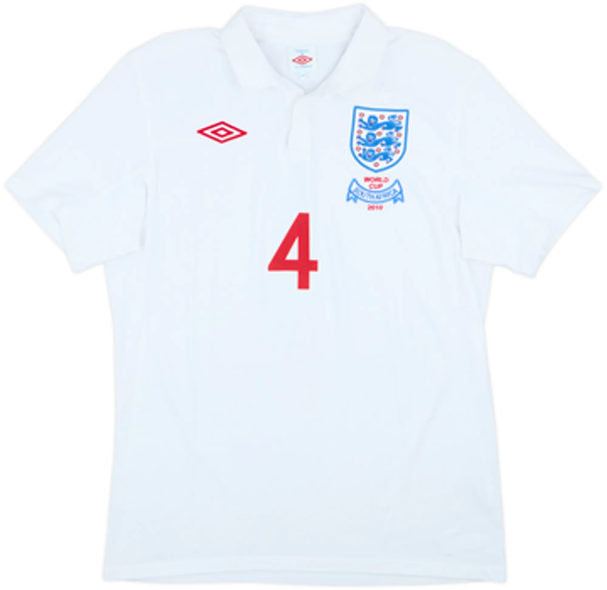 2009-10 England 'South Africa' Home Shirt Gerrard #4VXL
