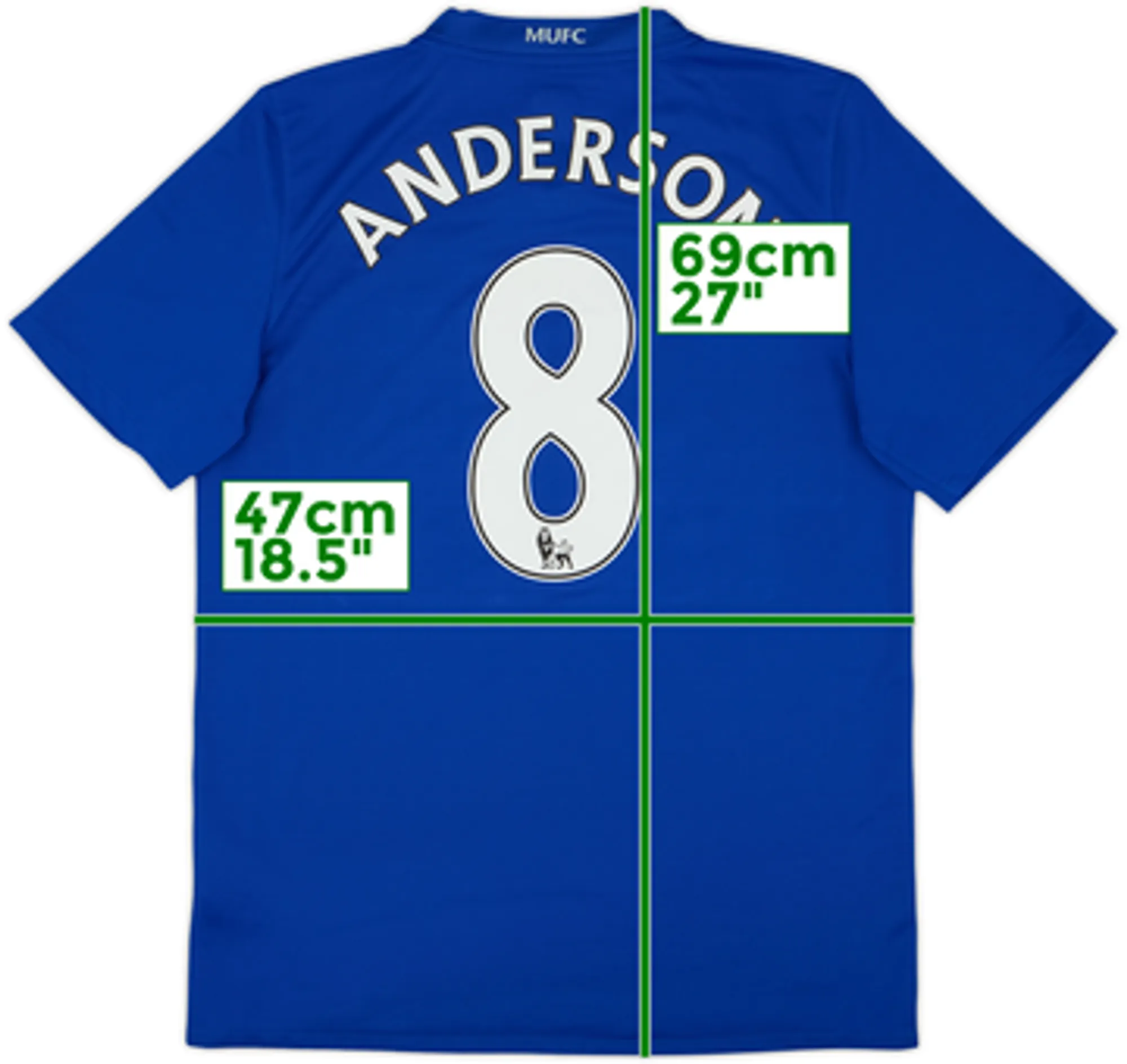 2008-09 Manchester United Third Shirt Anderson #8 - 8/10 - (S)