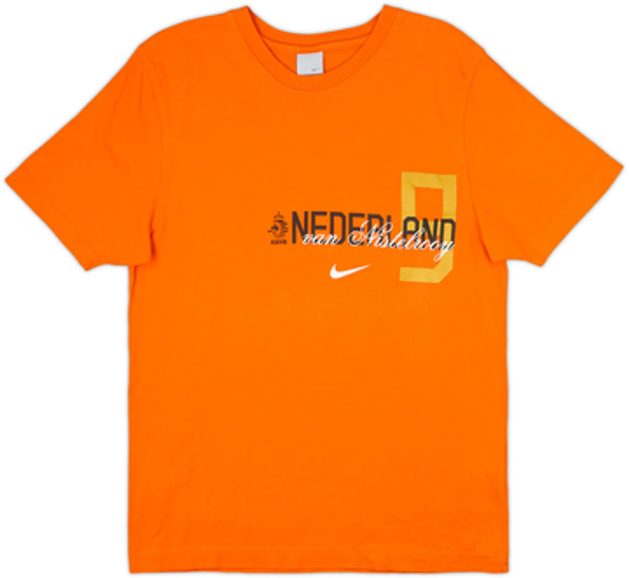2006 Netherlands Nike Graphic Tee v. Nistelrooy #9 - 7/10 - (M)