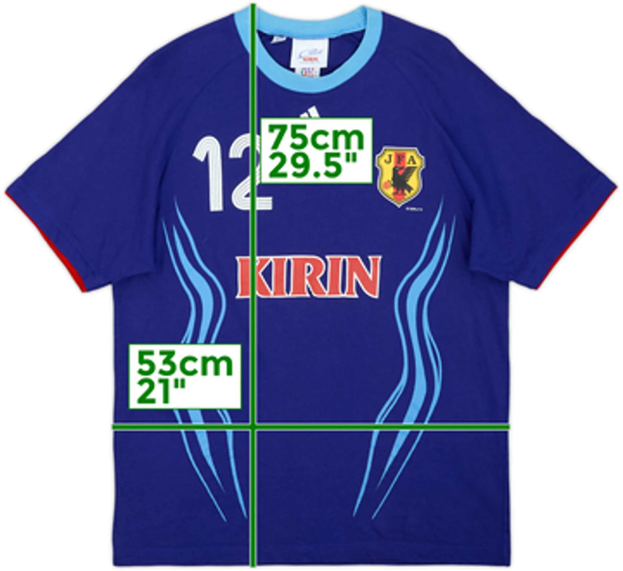 2006-08 Japan adidas Tee #12 - 5/10 - (L)