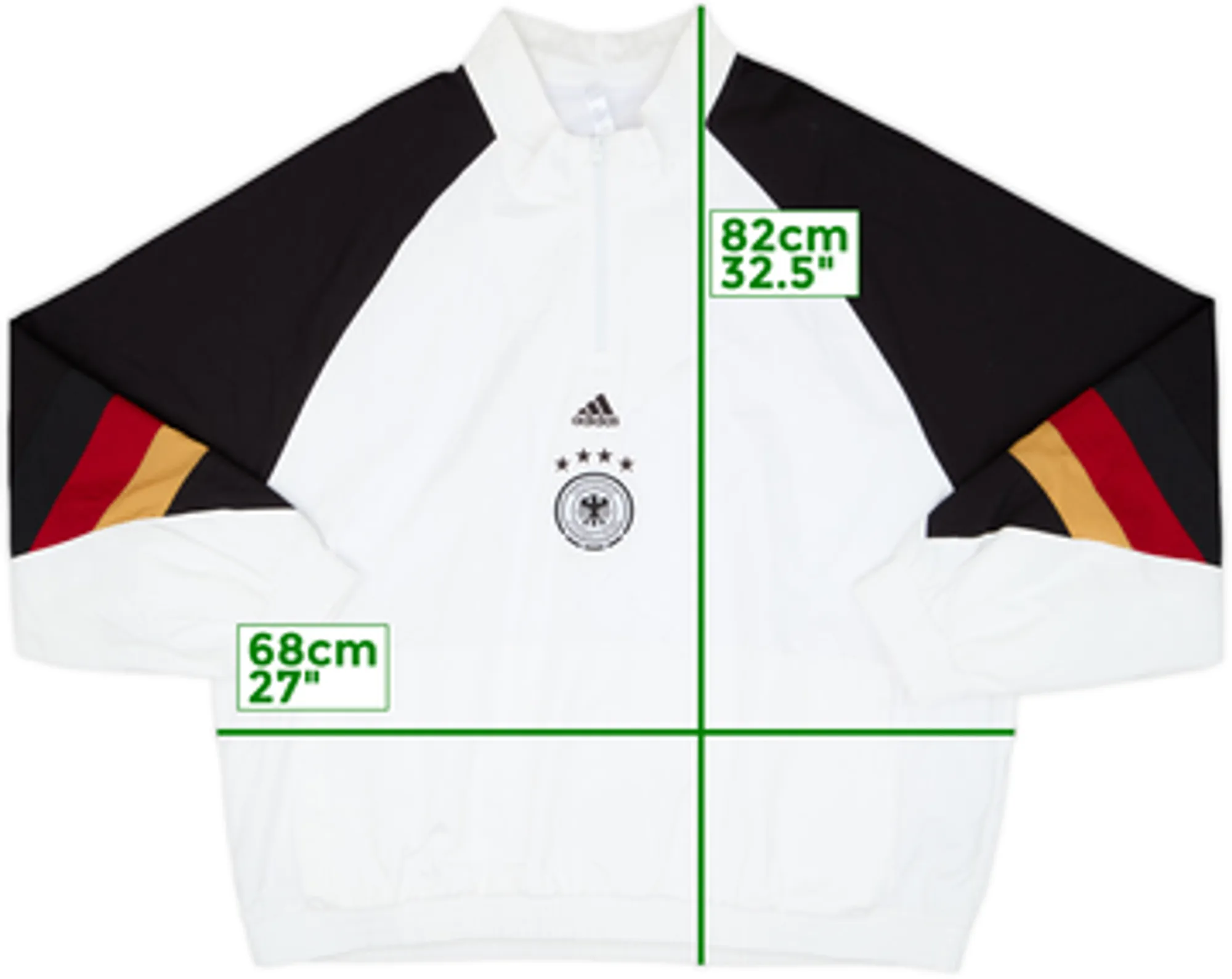 2022-23 Germany adidas Icon 1/4 Zip Drill Top - 8/10 - (XXL)