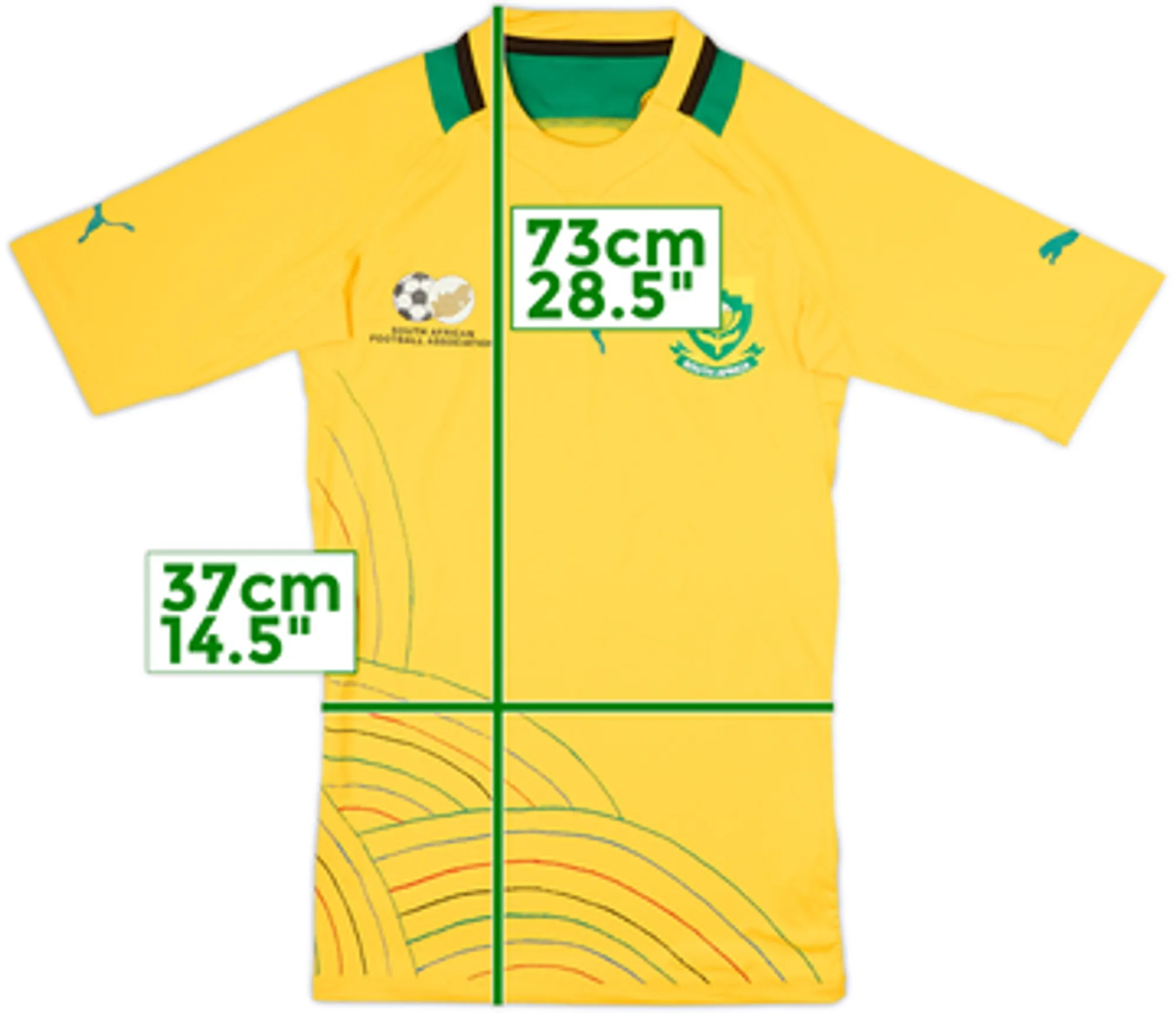 2012-13 South Africa Authentic Home Shirt - 8/10 - (M)