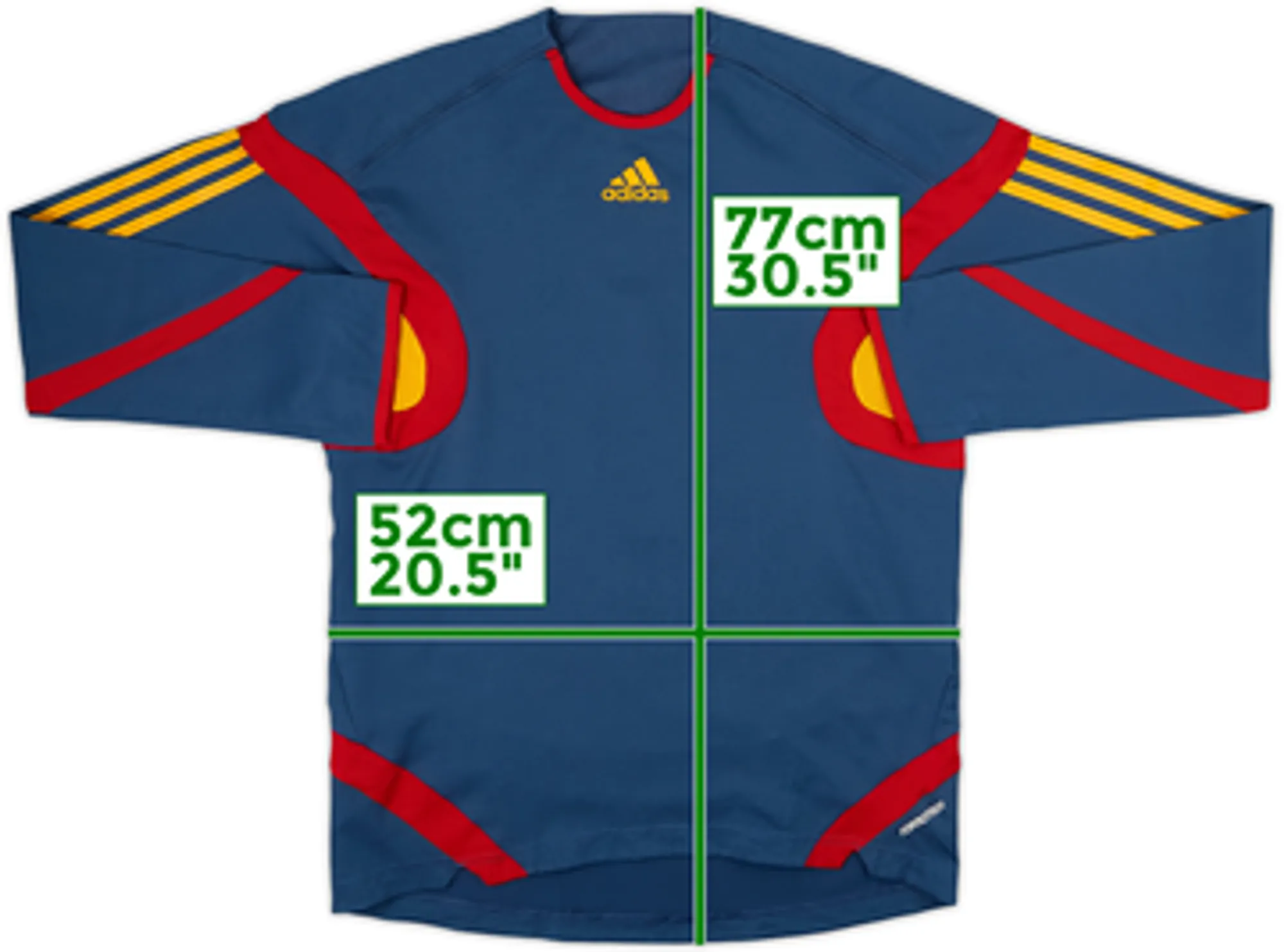 2006 Spain adidas Formotion Training L/S Shirt - 8/10 - (M/L)