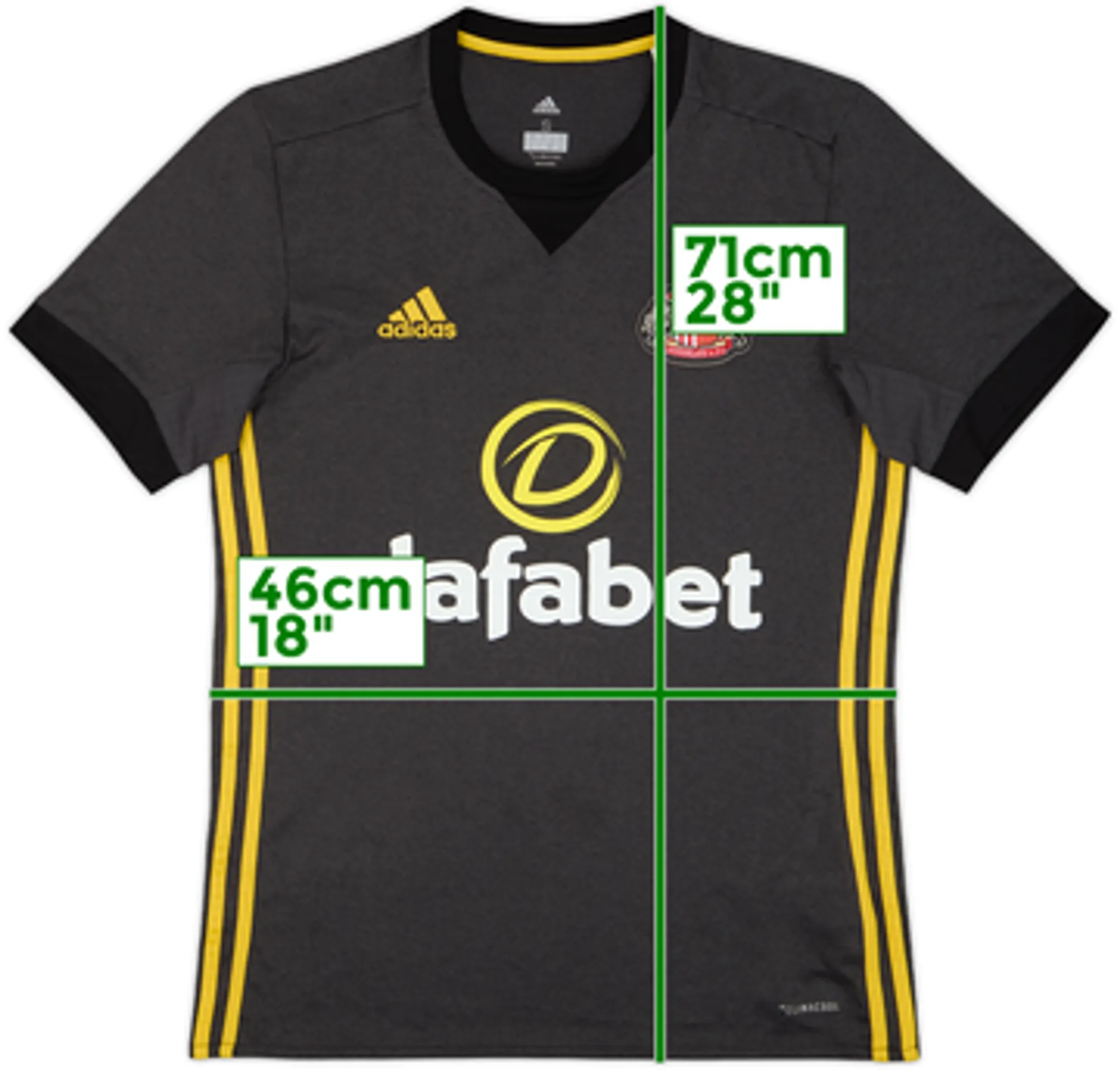 2017-18 Sunderland Third Shirt - 7/10 - (S)