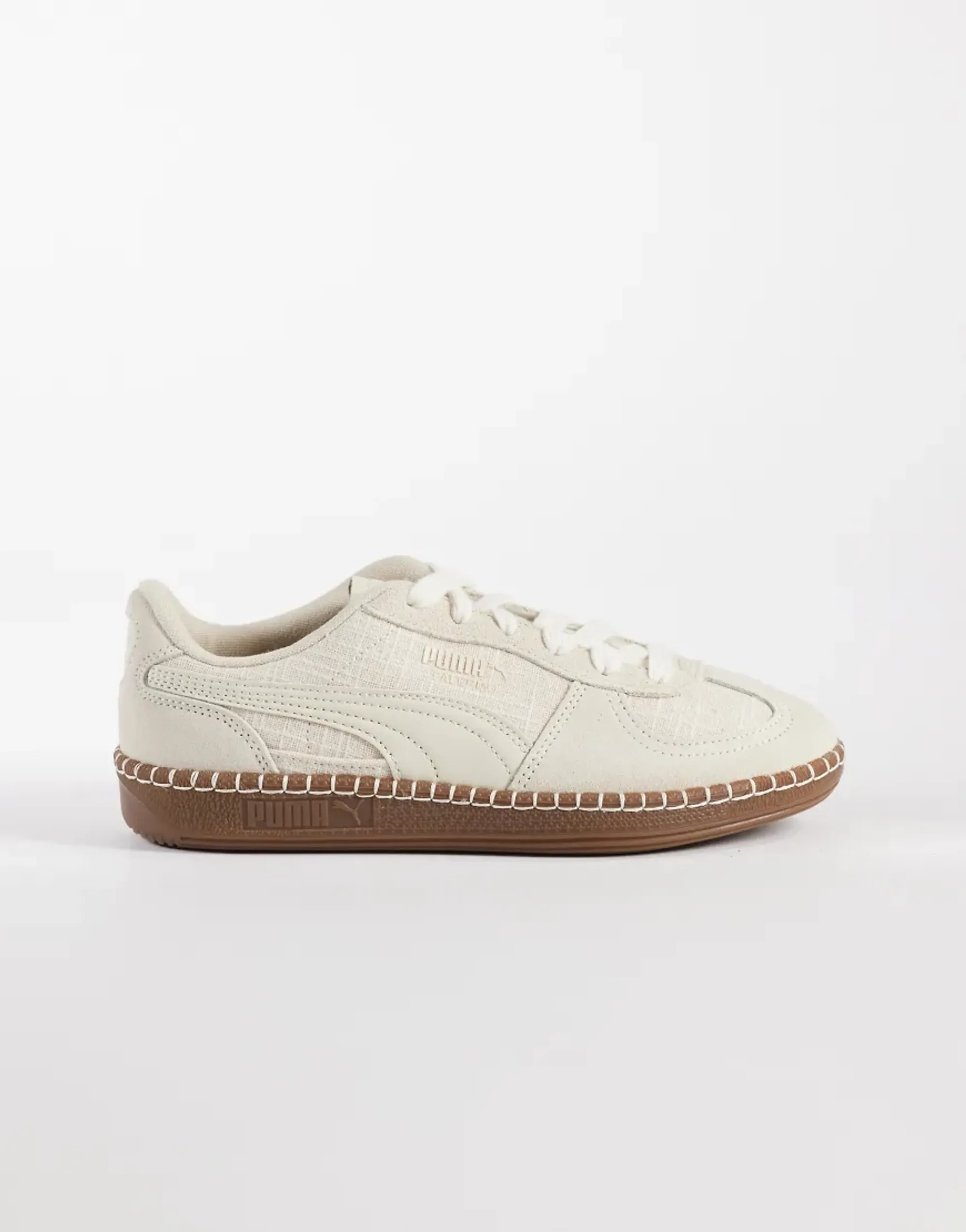 Puma Palermo Straw Trainers In Beige-Neutral