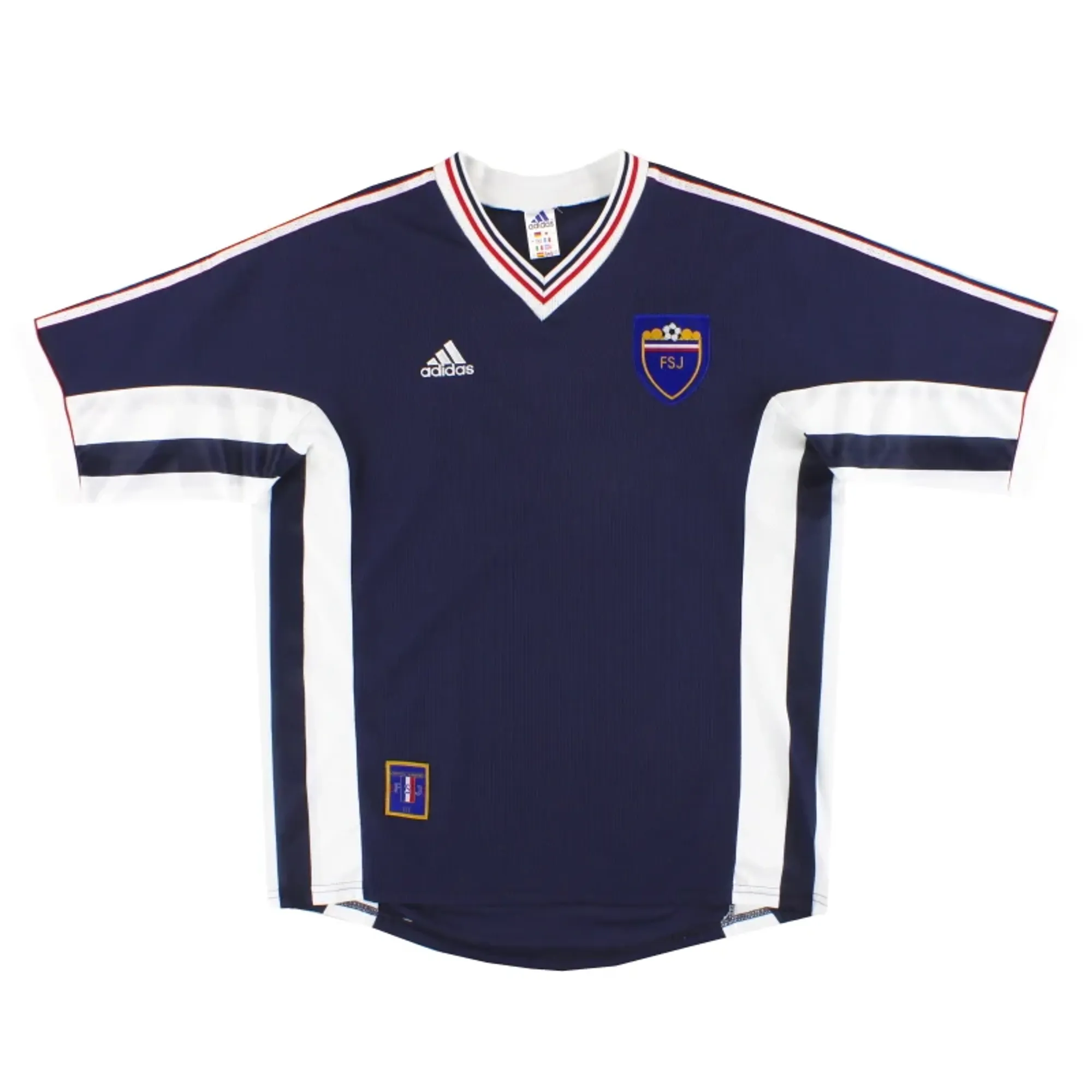 1998-00 Yugoslavia adidas Home Shirt L - Yugoslavia/Serbia / Excellent 