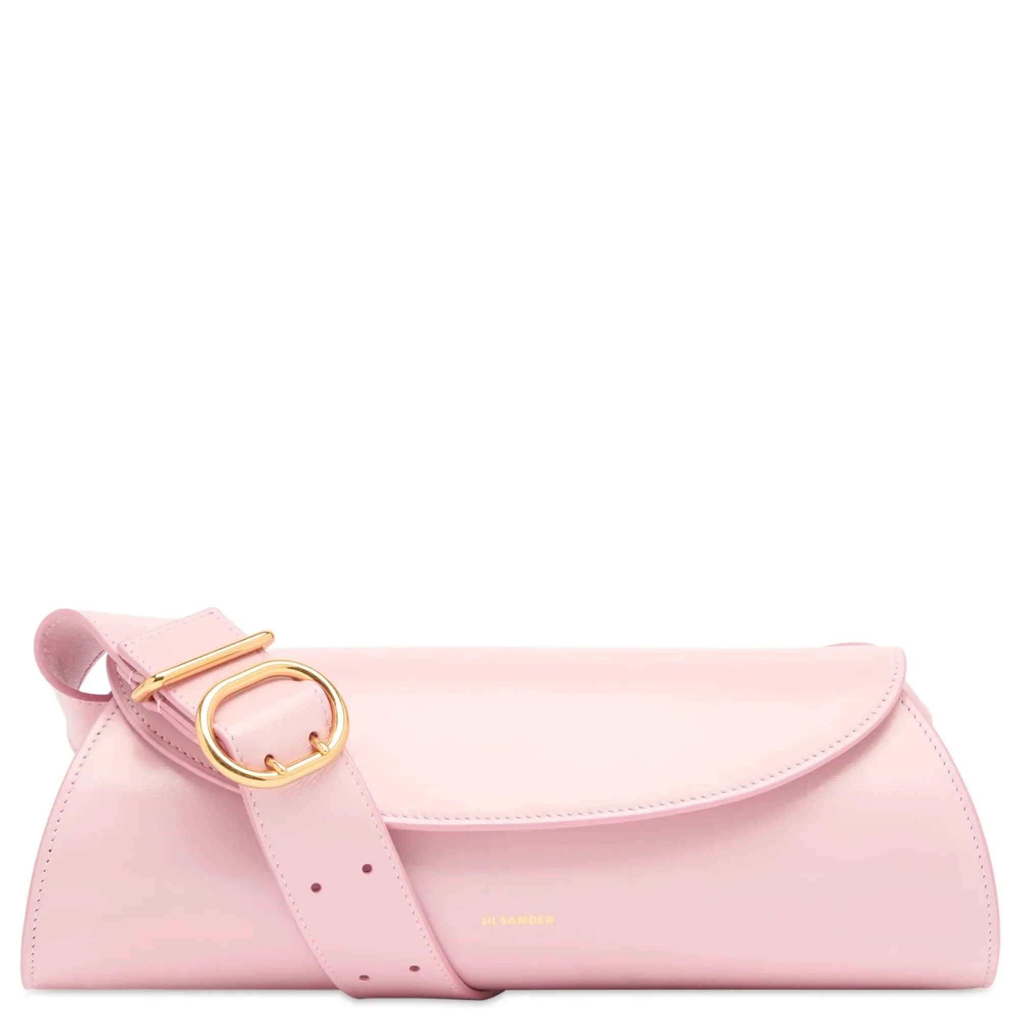 Jil Sander Women's Cannolo SM Leather Shoulder Bag Candy Pink