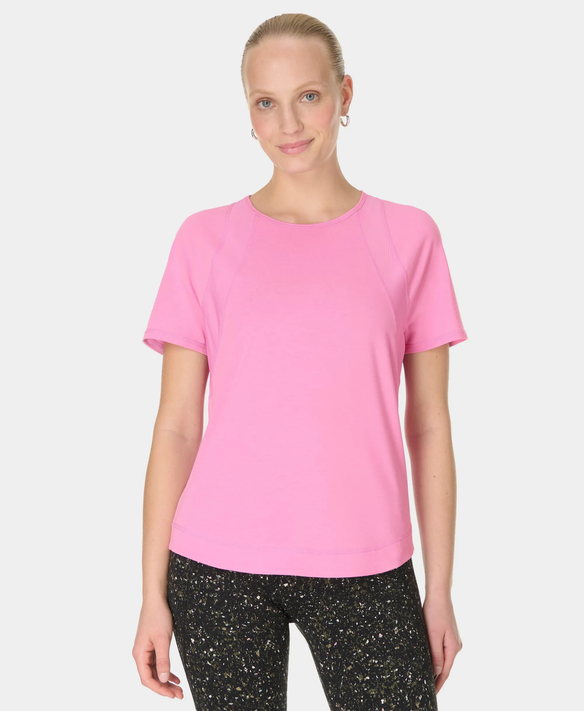 Sweaty Betty Breathe Easy Mesh T-Shirt, Pink, Women's XS