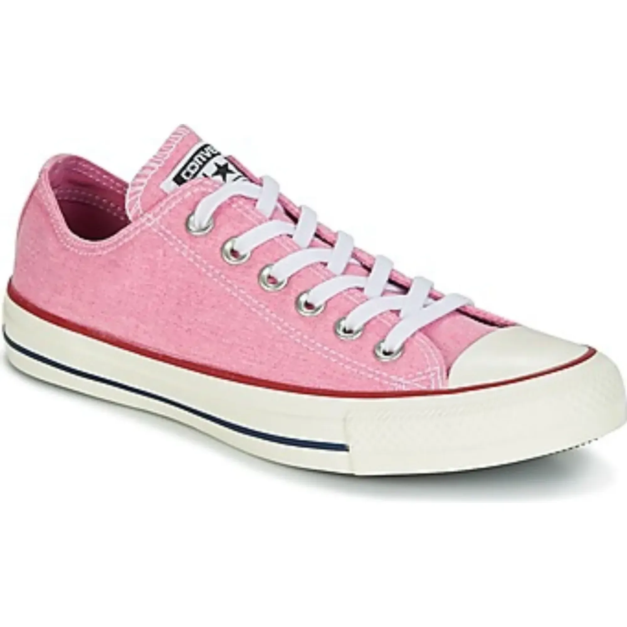Converse  Chuck Taylor All Star Ox Stone Wash  women's Shoes (Trainers) in Pink