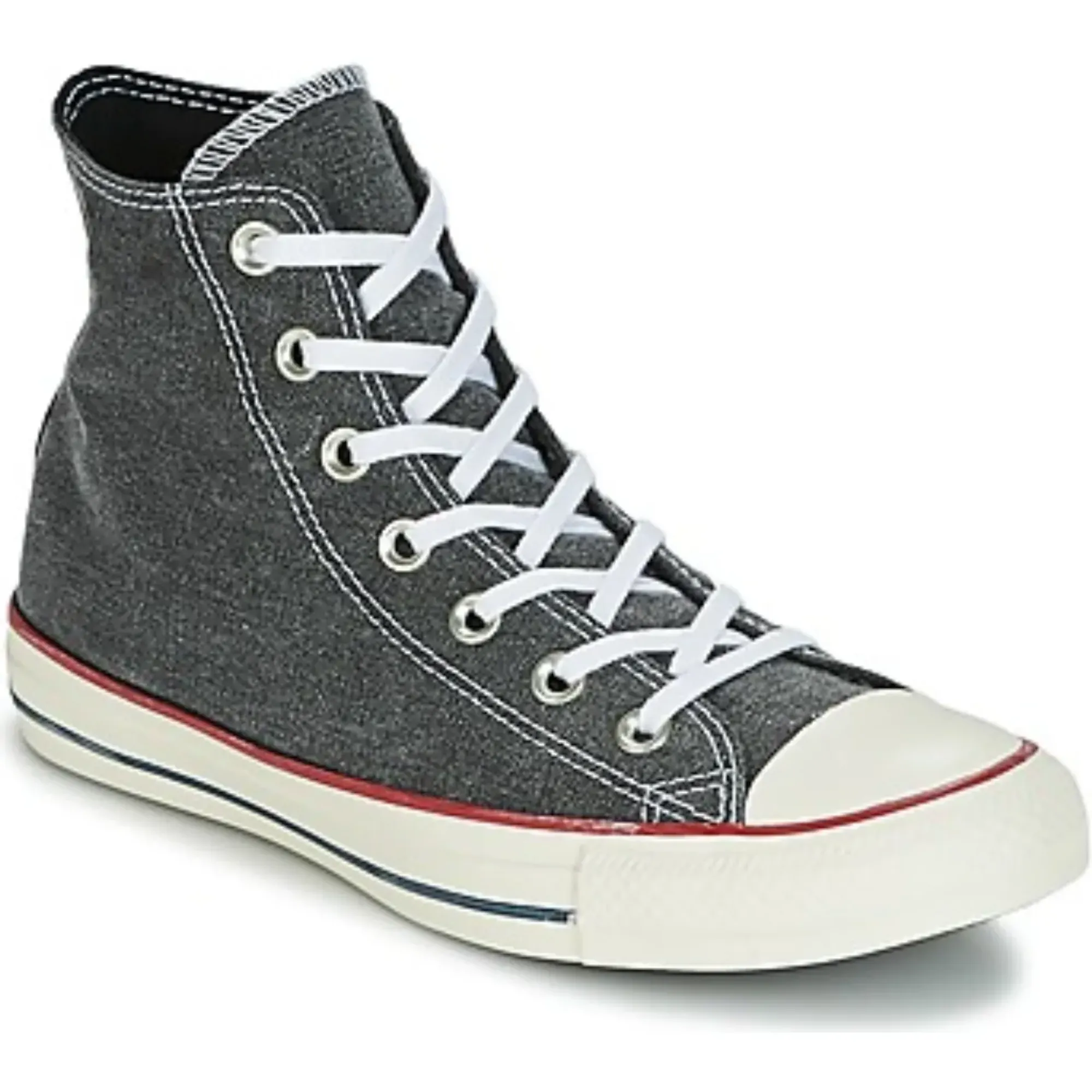 Converse  Chuck Taylor All Star Hi Stone Wash  women's Shoes (High-top Trainers) in Grey