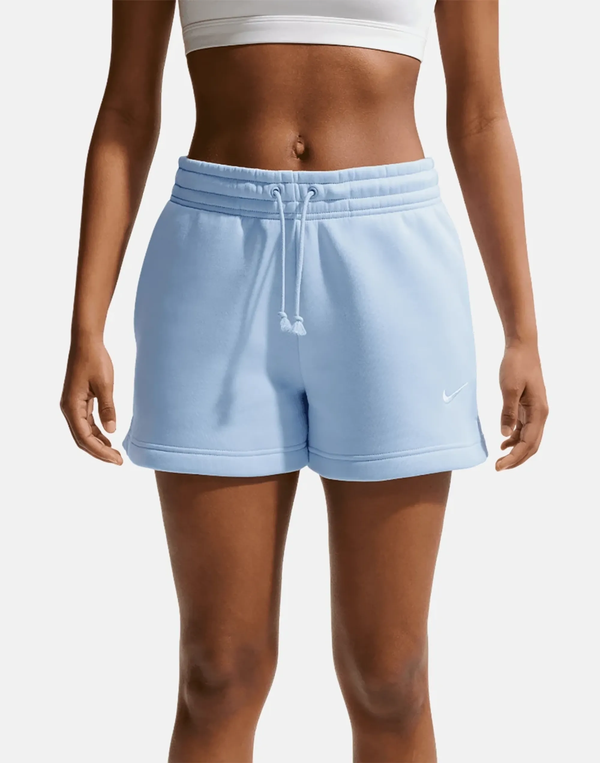 Nike Phoenix Fleece 4 Shorts - Blue - Womens