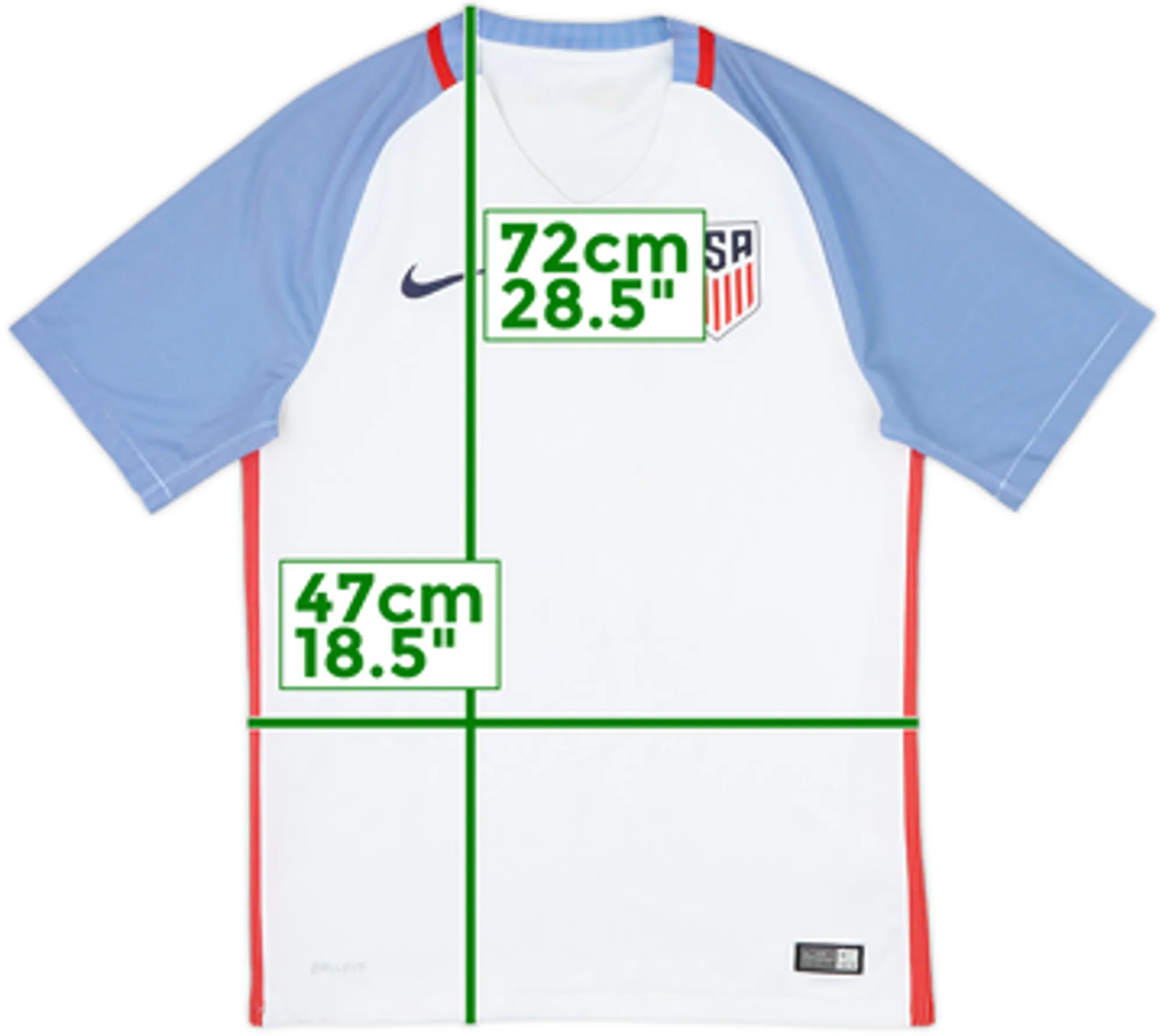 2016-17 USA Home Shirt - 4/10 - (M)
