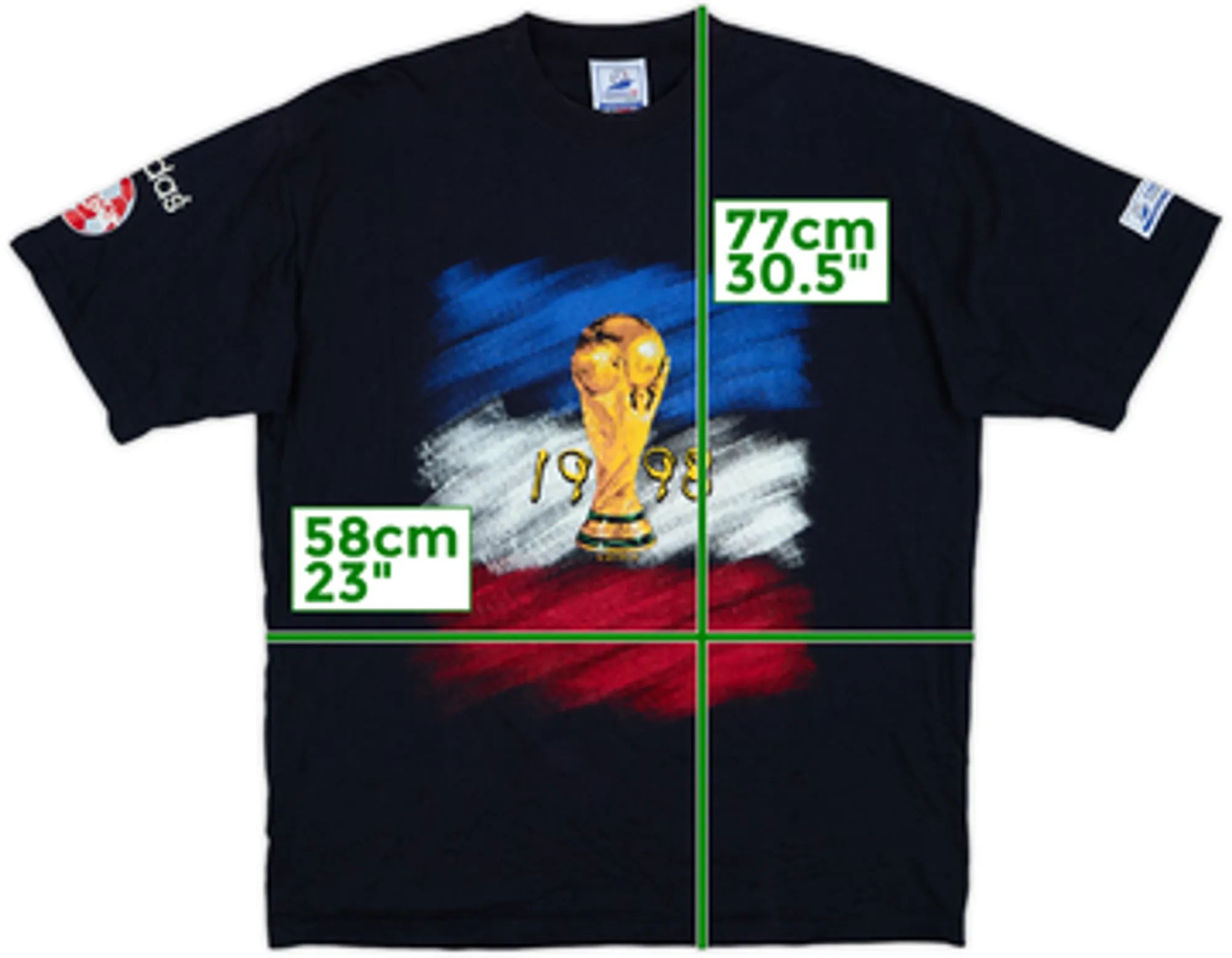 1998 France Coupe du Monde adidas Graphic Tee - 7/10 - (XL)