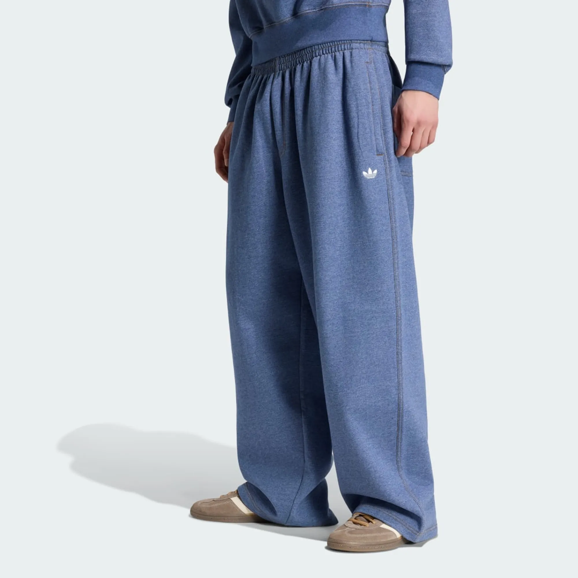 adidas TREFOIL ESSENTIALS MELANGE BAGGY OPEN HEM Joggers