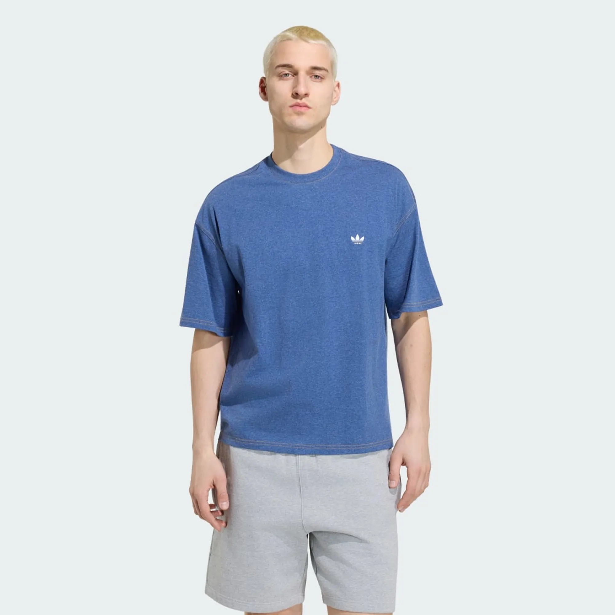 adidas TREFOIL ESSENTIALS MELANGE LOOSE CROPPED T-Shirt