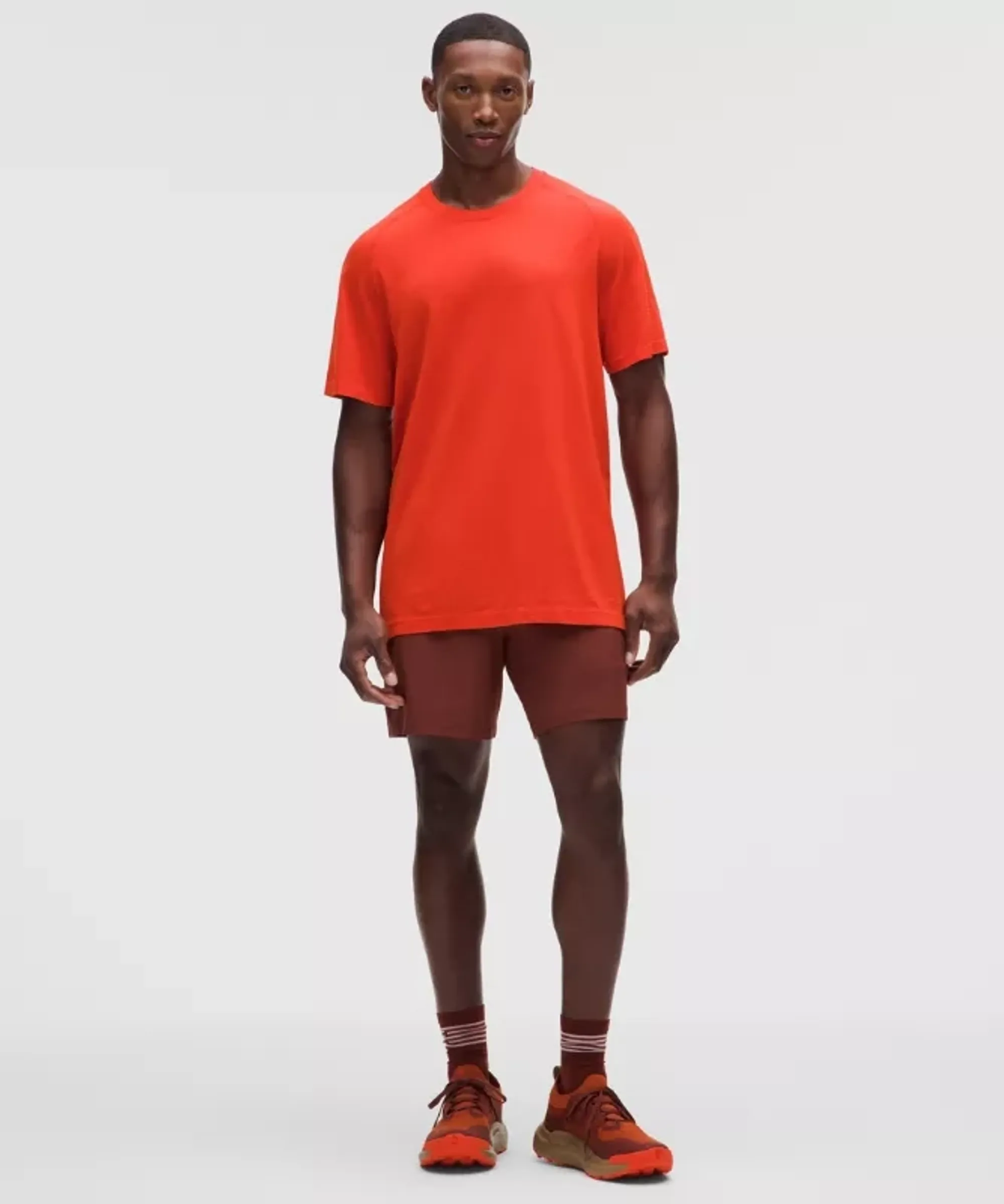 lululemon – Men's Pace Breaker Lined Shorts – 7" – Color Red – Size XS