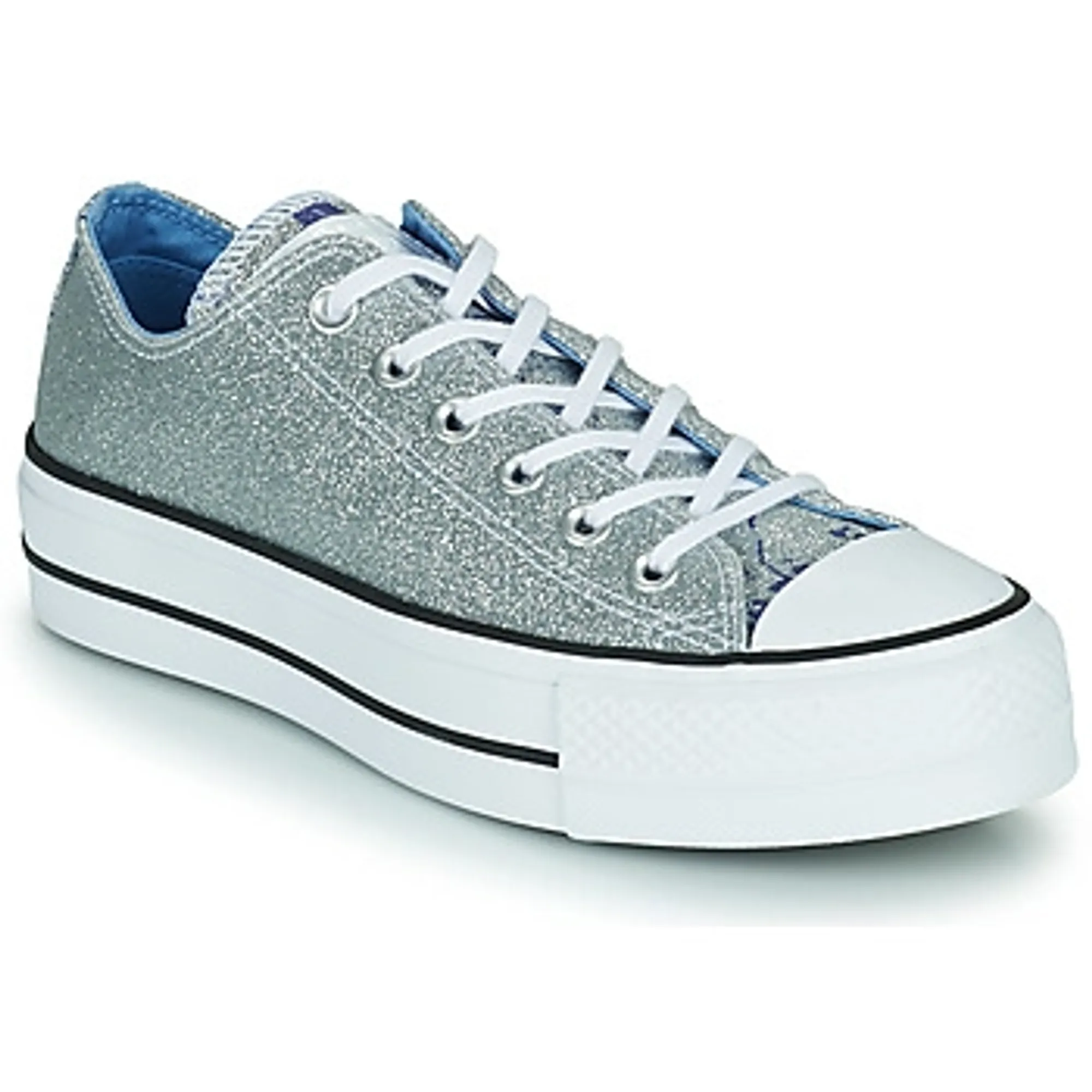 Converse  CHUCK TAYLOR ALL STAR LIFT HYBRID SHINE OX  women's Shoes (High-top Trainers) in Silver