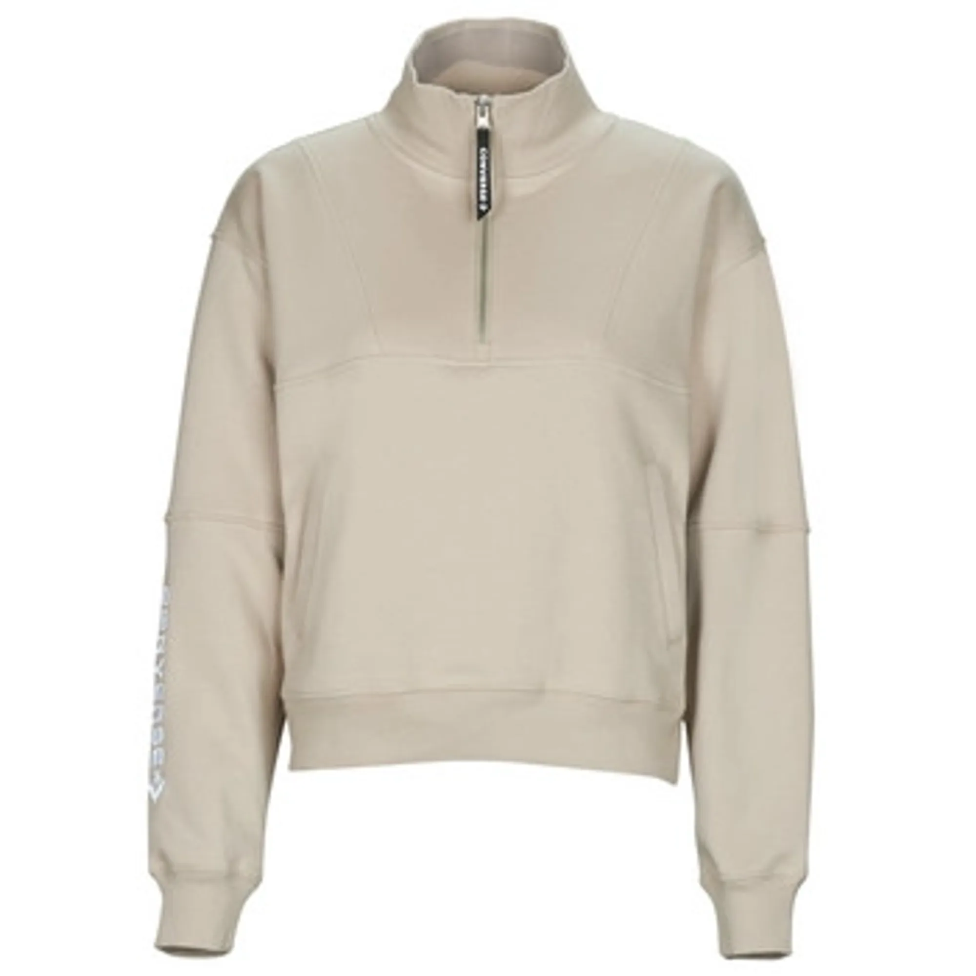 Converse  FASHION HALF-ZIP  women's Fleece jacket in Beige