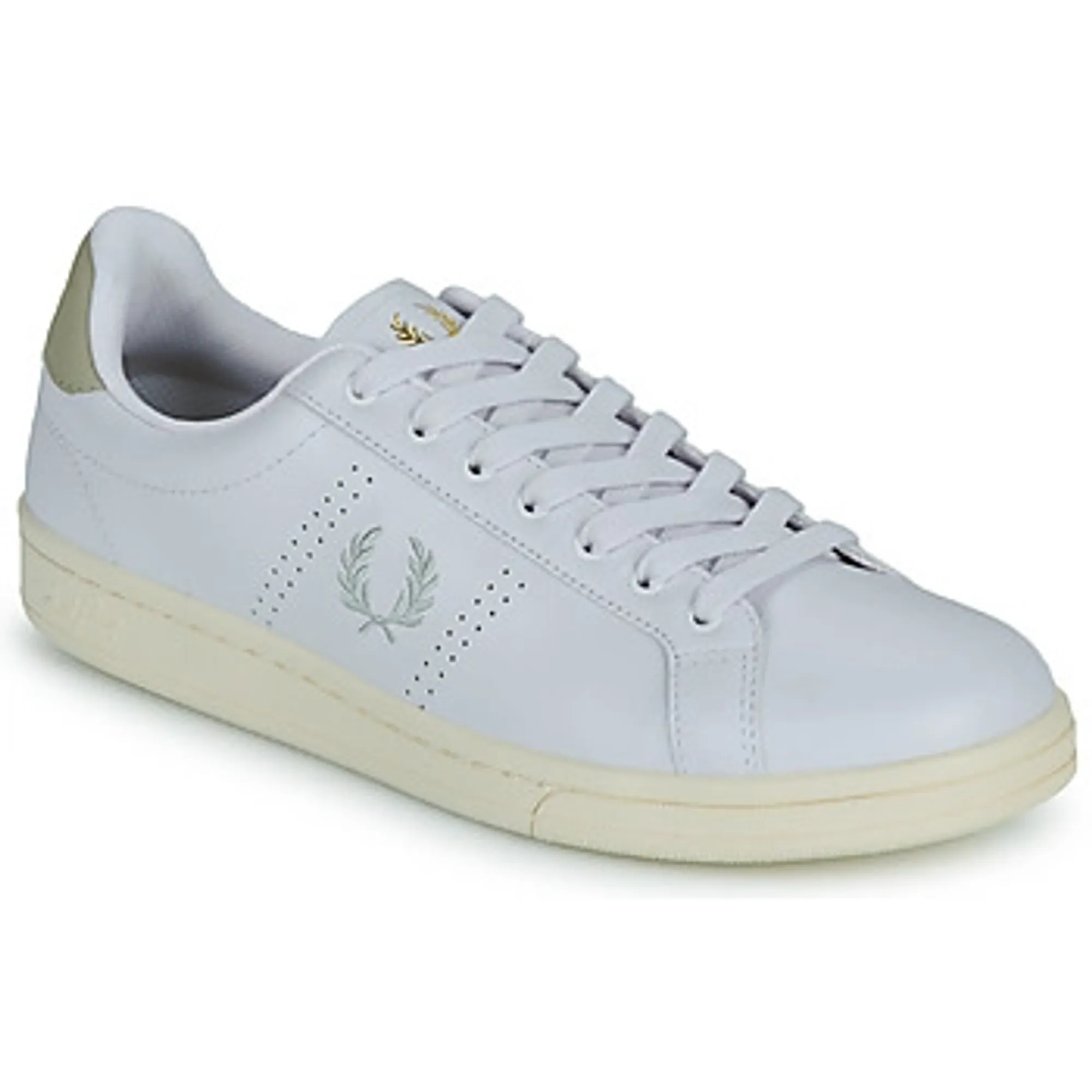 Fred Perry  B721 LEATHER  men's Shoes (Trainers) in White
