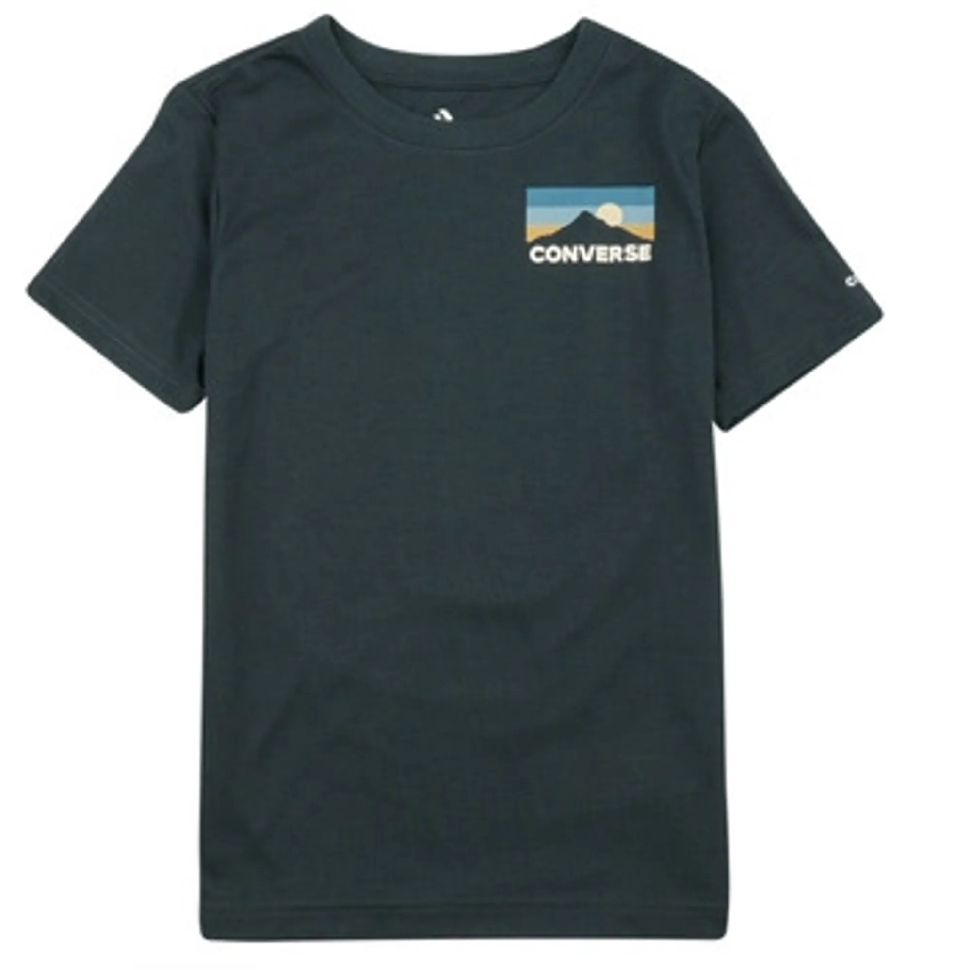 Converse  CIRCLEMOUNTAINLOCKUP  boys's Children's T shirt in Green