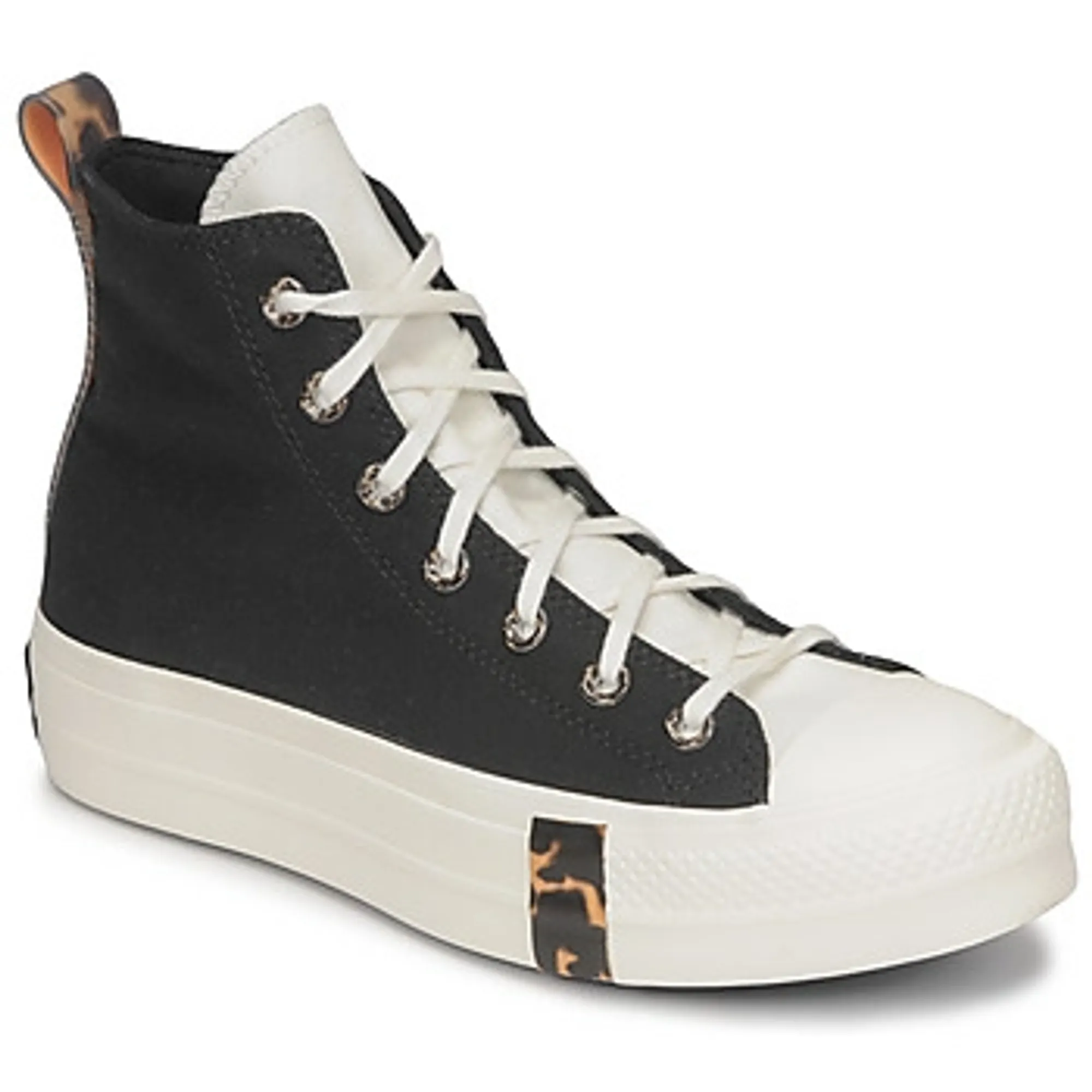 Converse  CHUCK TAYLOR ALL STAR LIFT PLATFORM TORTOISE  women's Shoes (High-top Trainers) in Black