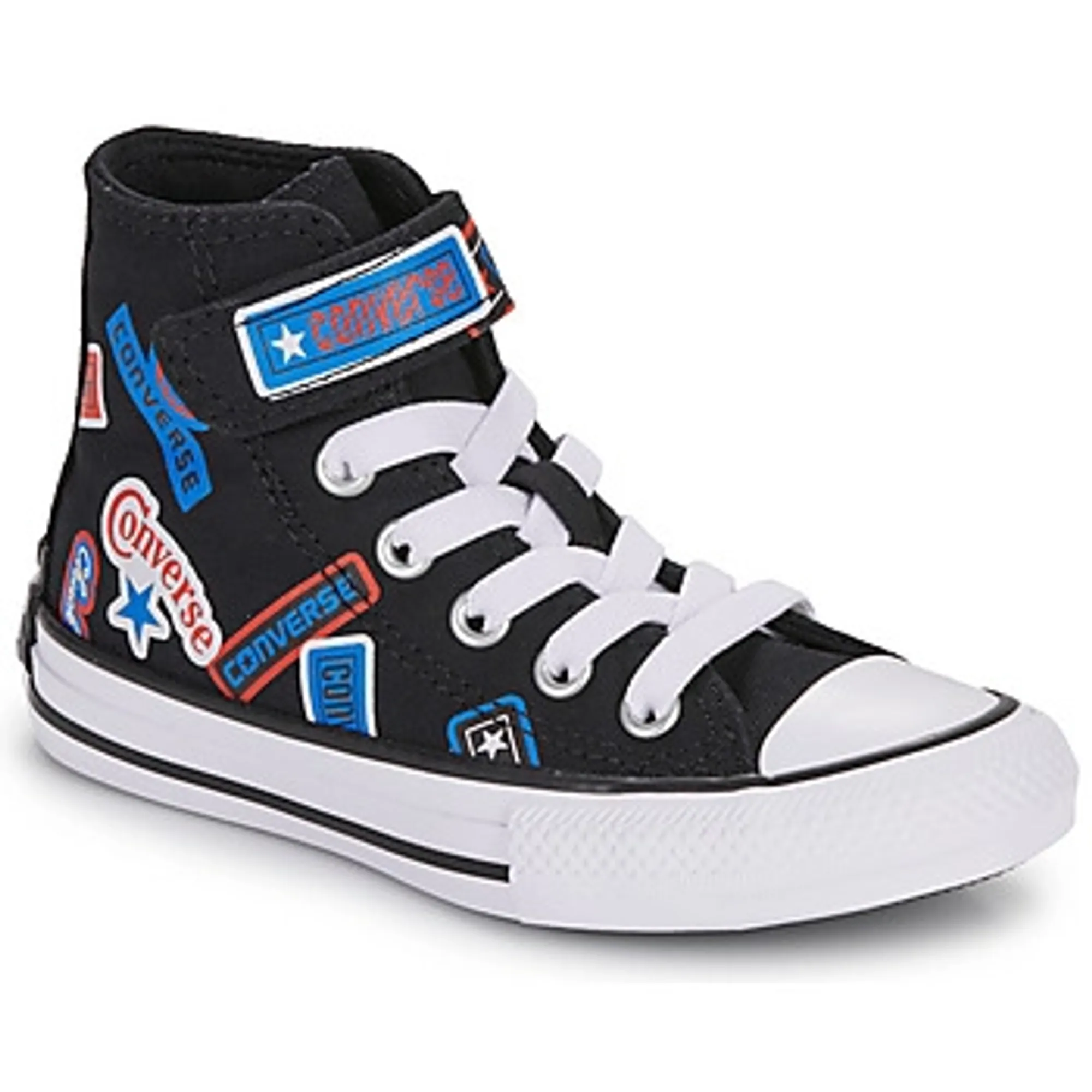 Converse  CHUCK TAYLOR ALL STAR EASY-ON STICKERS  boys's Children's Shoes (High-top Trainers) in Black