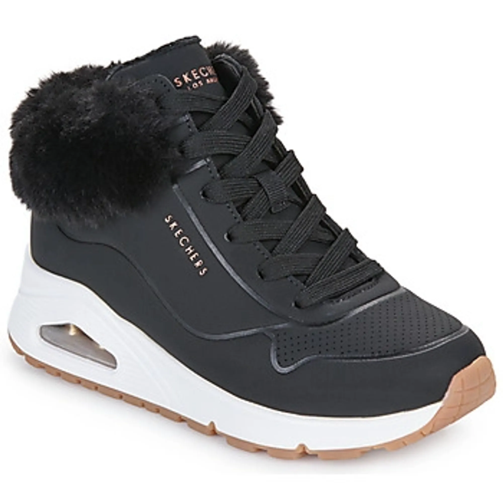 Skechers  UNO  girls's Children's Shoes (High-top Trainers) in Black