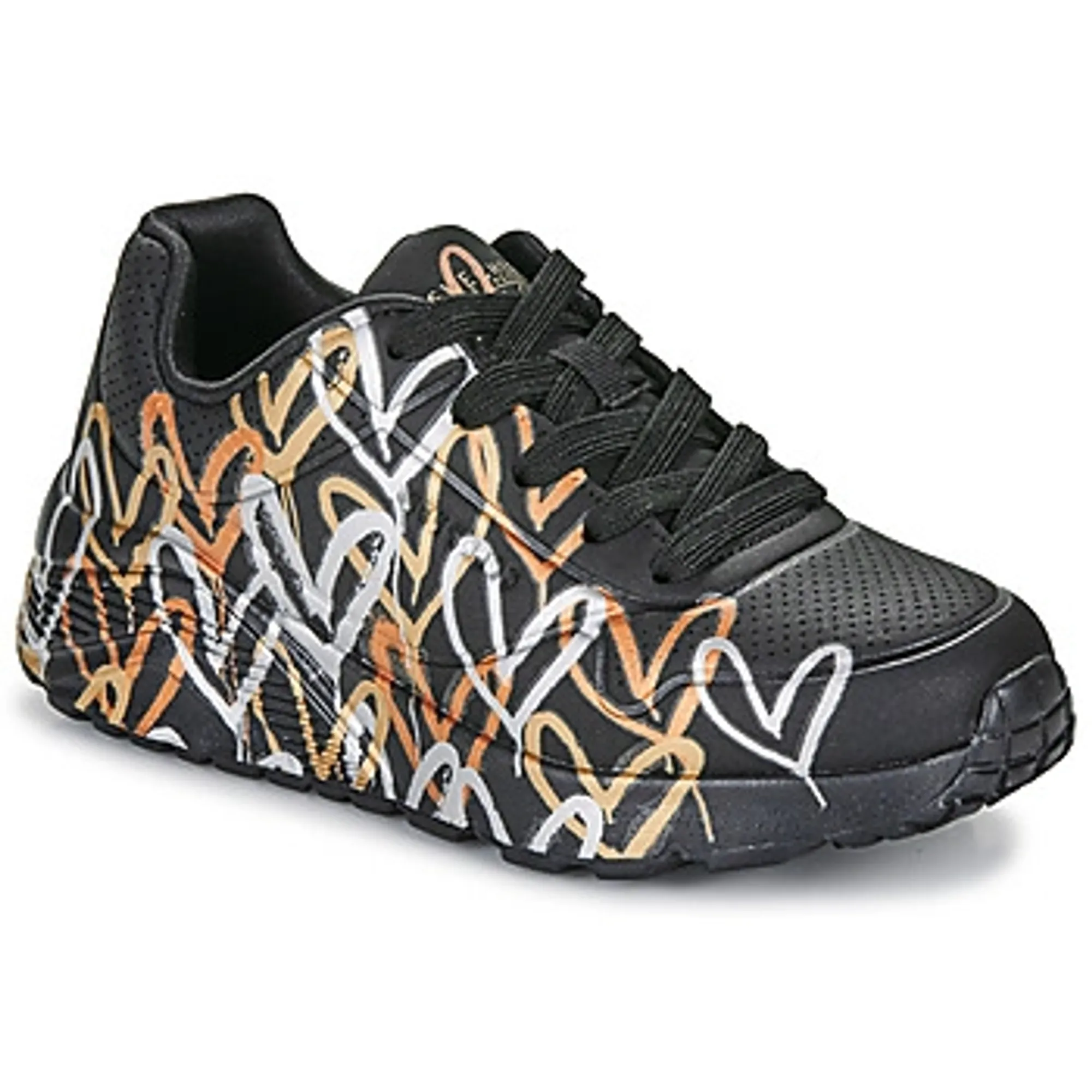 Skechers  UNO LITE  girls's Children's Shoes (Trainers) in Black