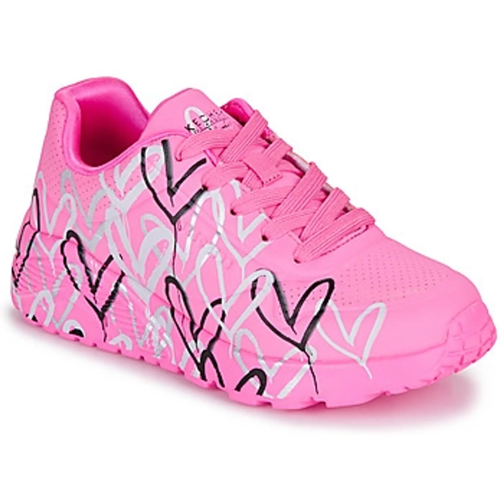 Skechers  JGOLDCROWN: UNO LITE - METALLIC LOVE  girls's Children's Shoes (Trainers) in Pink