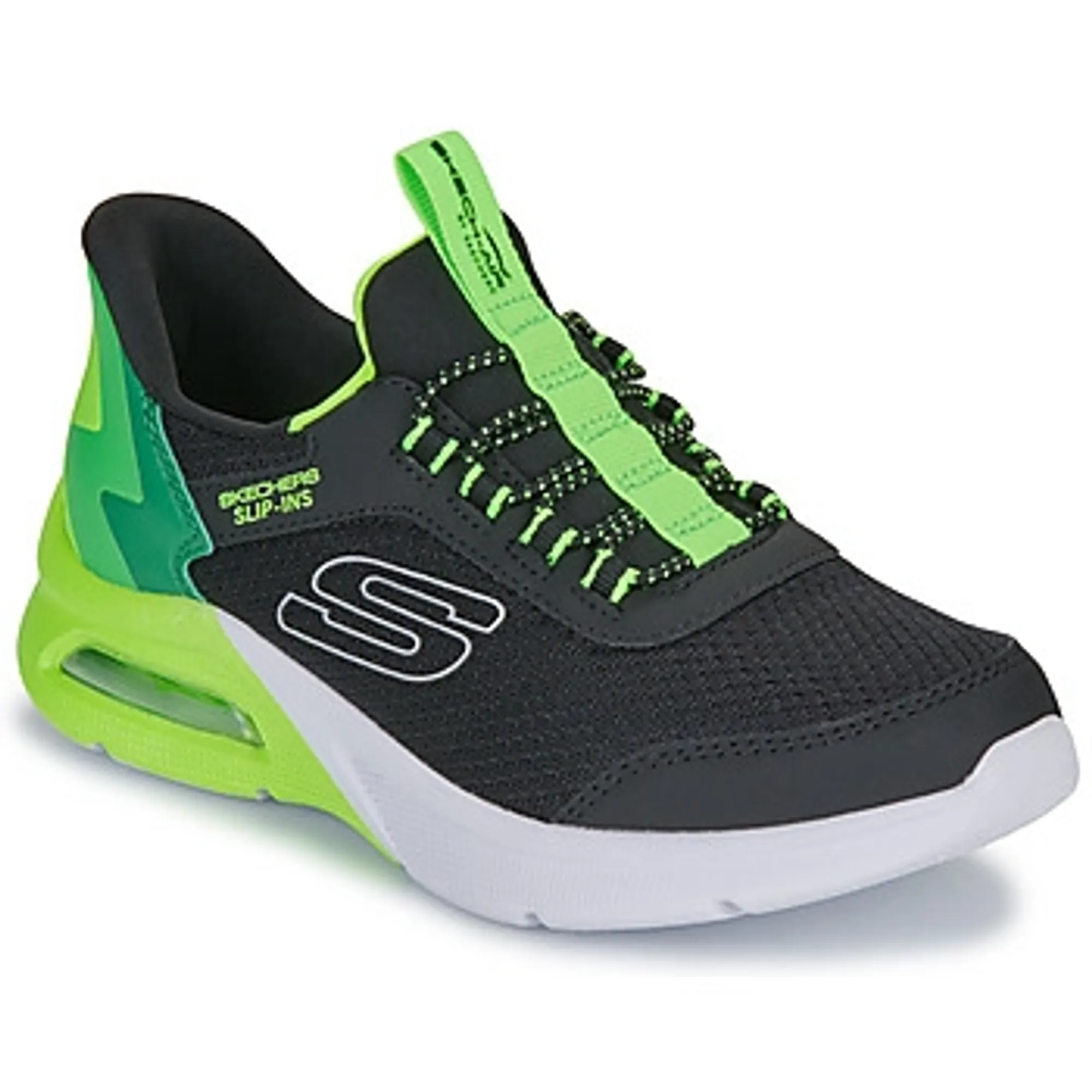 Skechers  SLIP-INS: MICROSPEC MAX - BRISK-STRIPE  boys's Children's Shoes (Trainers) in Black