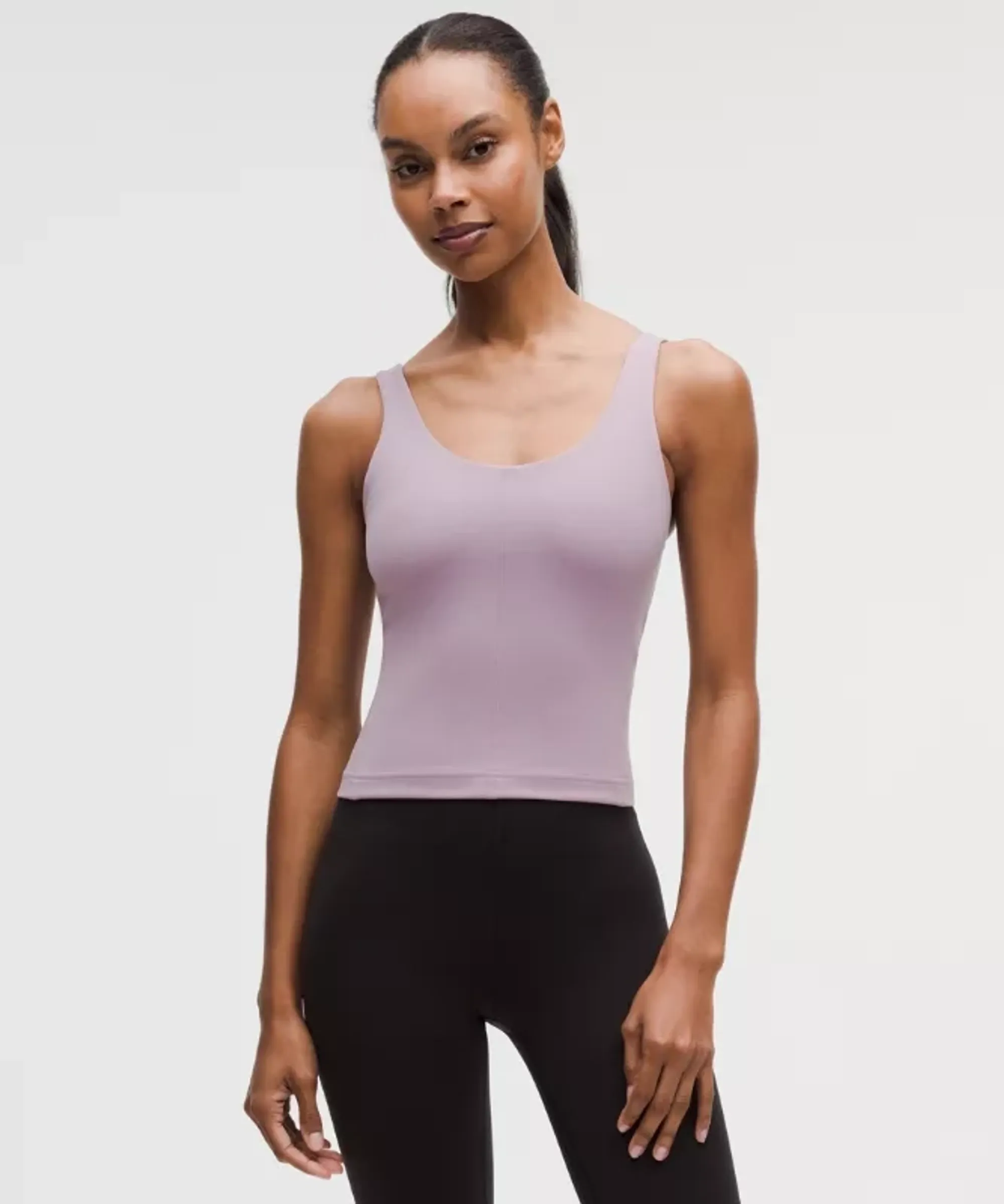 lululemon – Women's Glow Up Tank Top Medium Support, B/C Cup – Color Purple/Pastel – Size 4