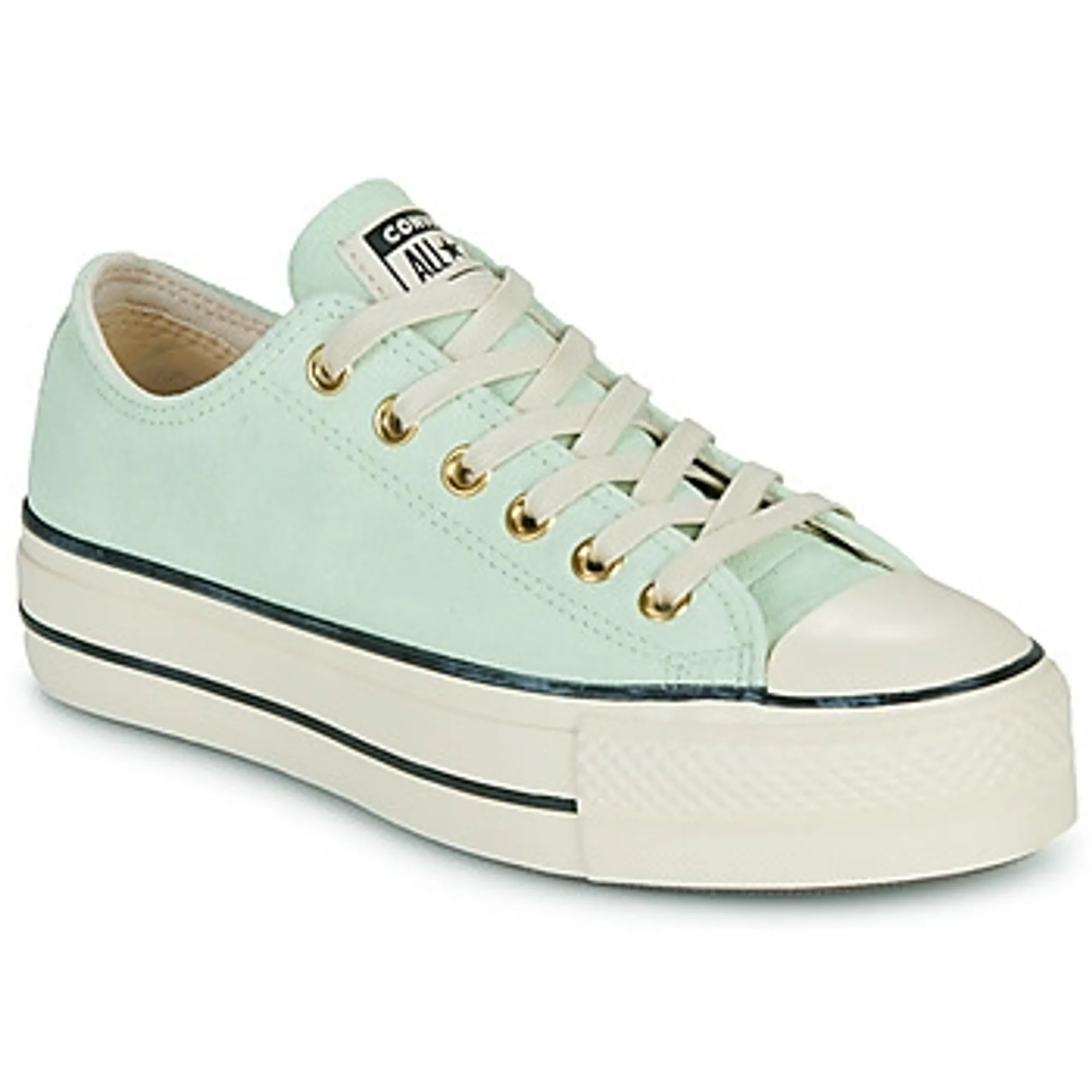 Converse  CHUCK TAYLOR ALL STAR LIFT PLATFORM SUEDE  women's Shoes (Trainers) in Green