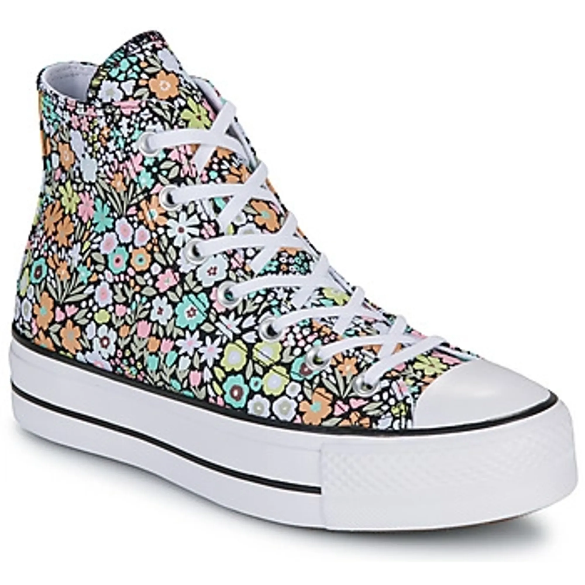 Converse  CHUCK TAYLOR ALL STAR LIFT ALLOVER FLORALS  women's Shoes (High-top Trainers) in Multicolour