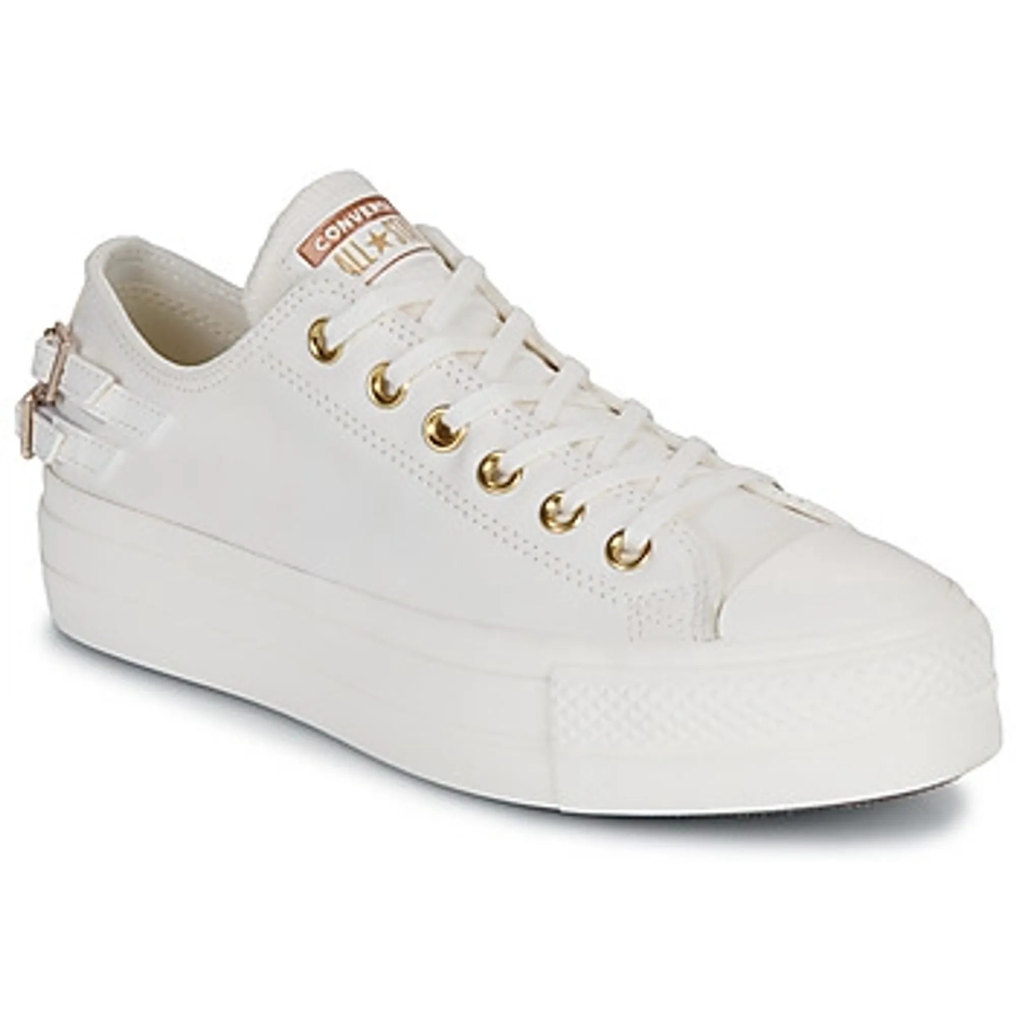 Converse  CHUCK TAYLOR ALL STAR LIFT PLATFORM BUCKLE  women's Shoes (Trainers) in White
