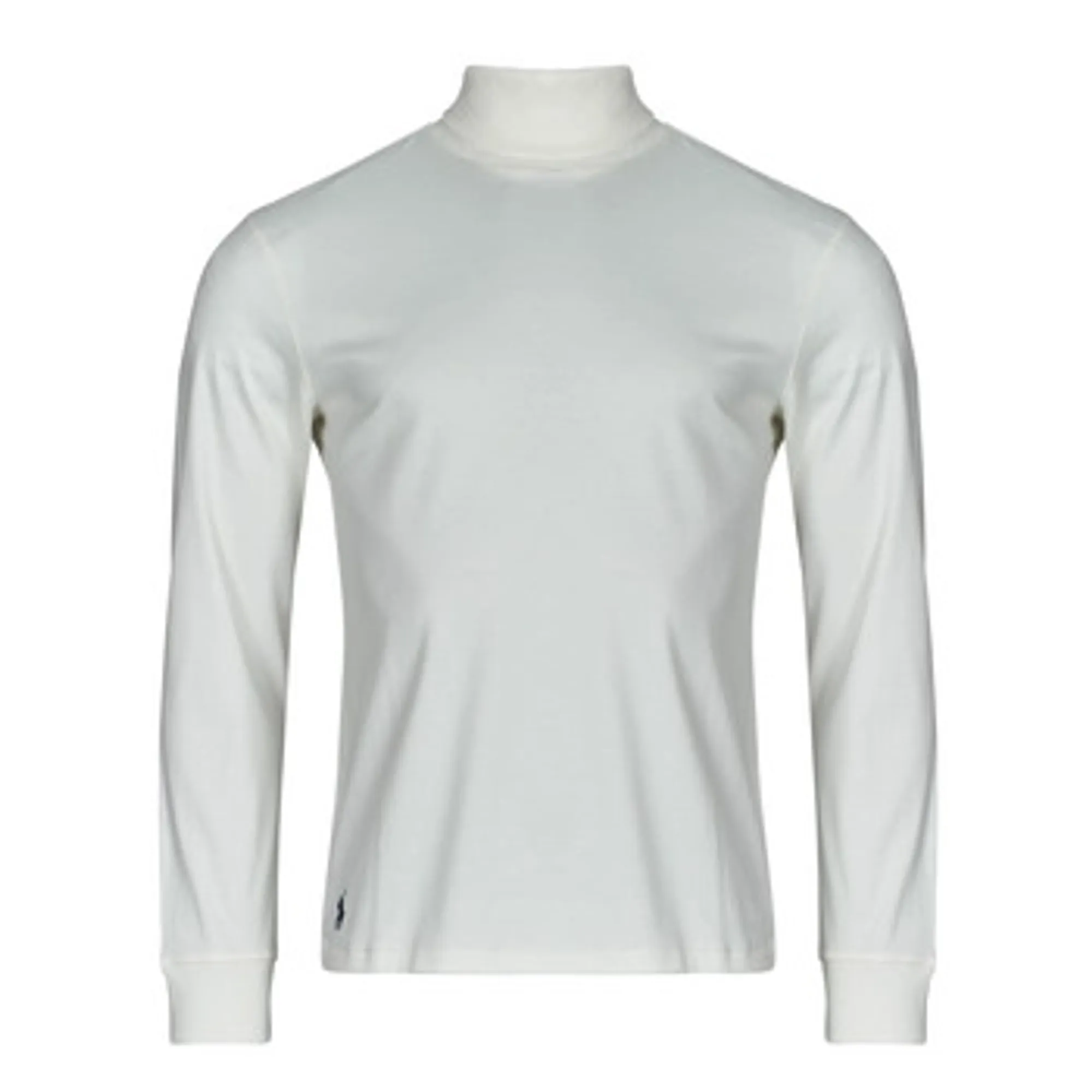 Polo Ralph Lauren  T-SHIRT PIMA COTON COL CHEMINEE  men's  in White