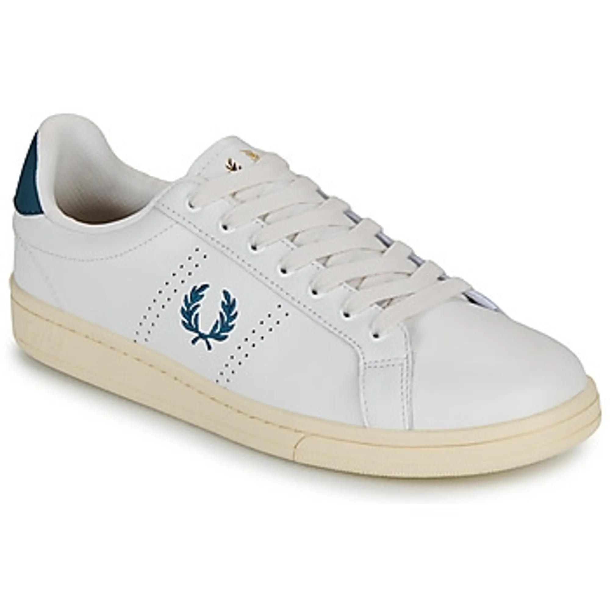 Fred Perry  B721 LEATHER  men's Shoes (Trainers) in White