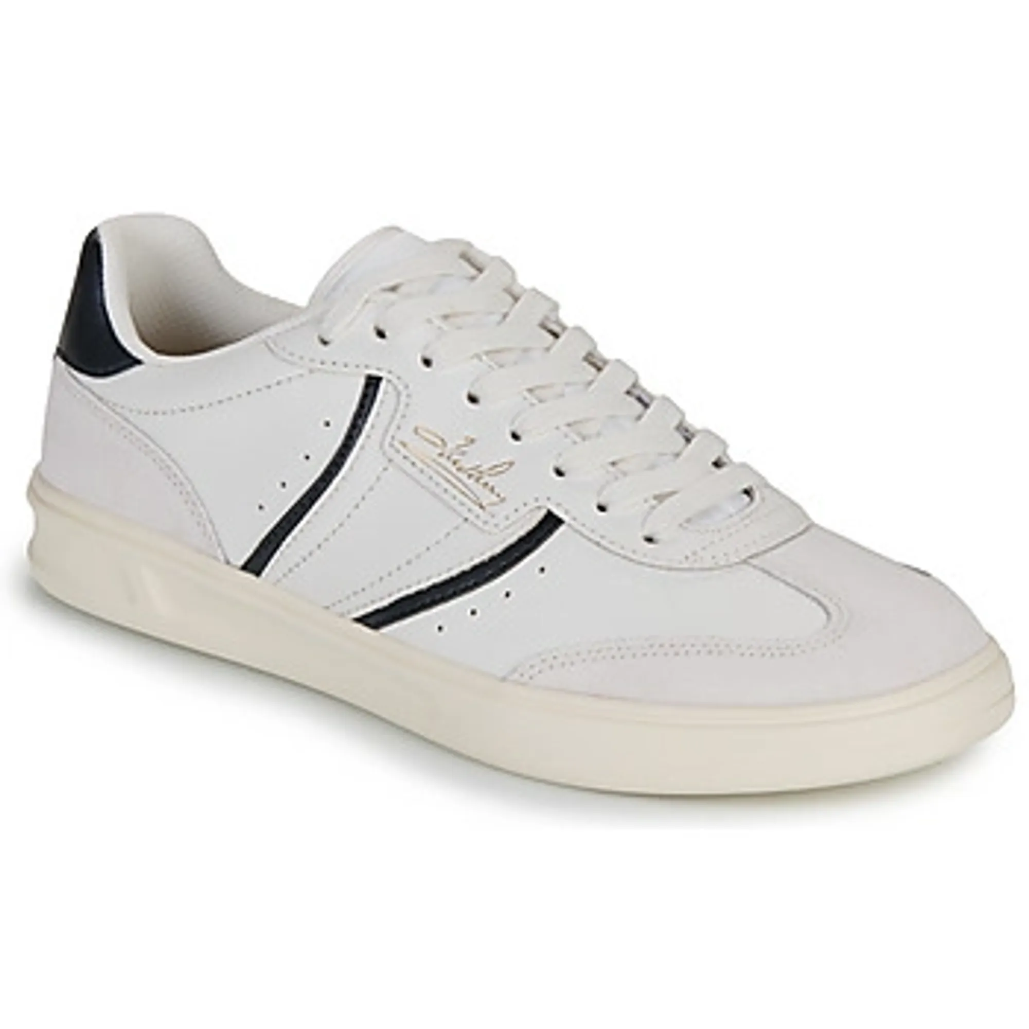 Fred Perry  B4 EMBOSSED LEATHER - SUEDE  men's Shoes (Trainers) in White