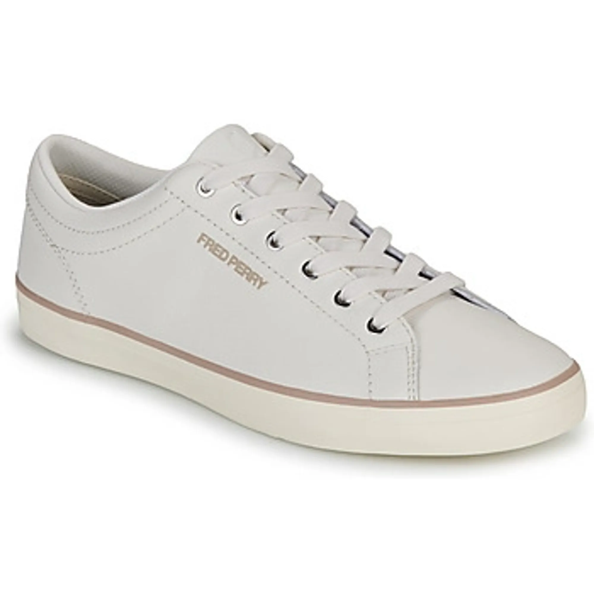 Fred Perry  BASELINE TEXTURED LEATHER  men's Shoes (Trainers) in White