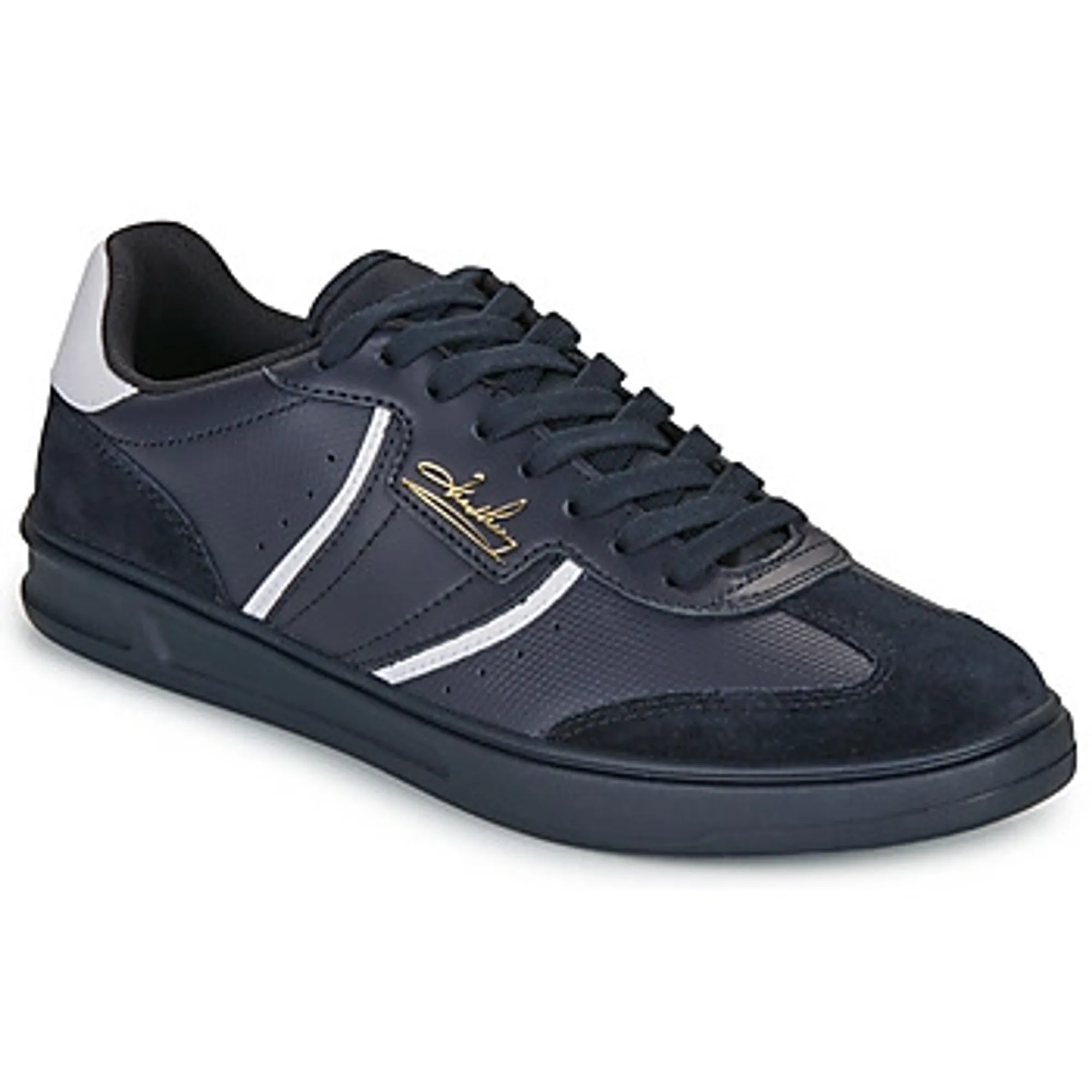 Fred Perry  B4 EMBOSSED LEATHER - SUEDE  men's Shoes (Trainers) in Blue