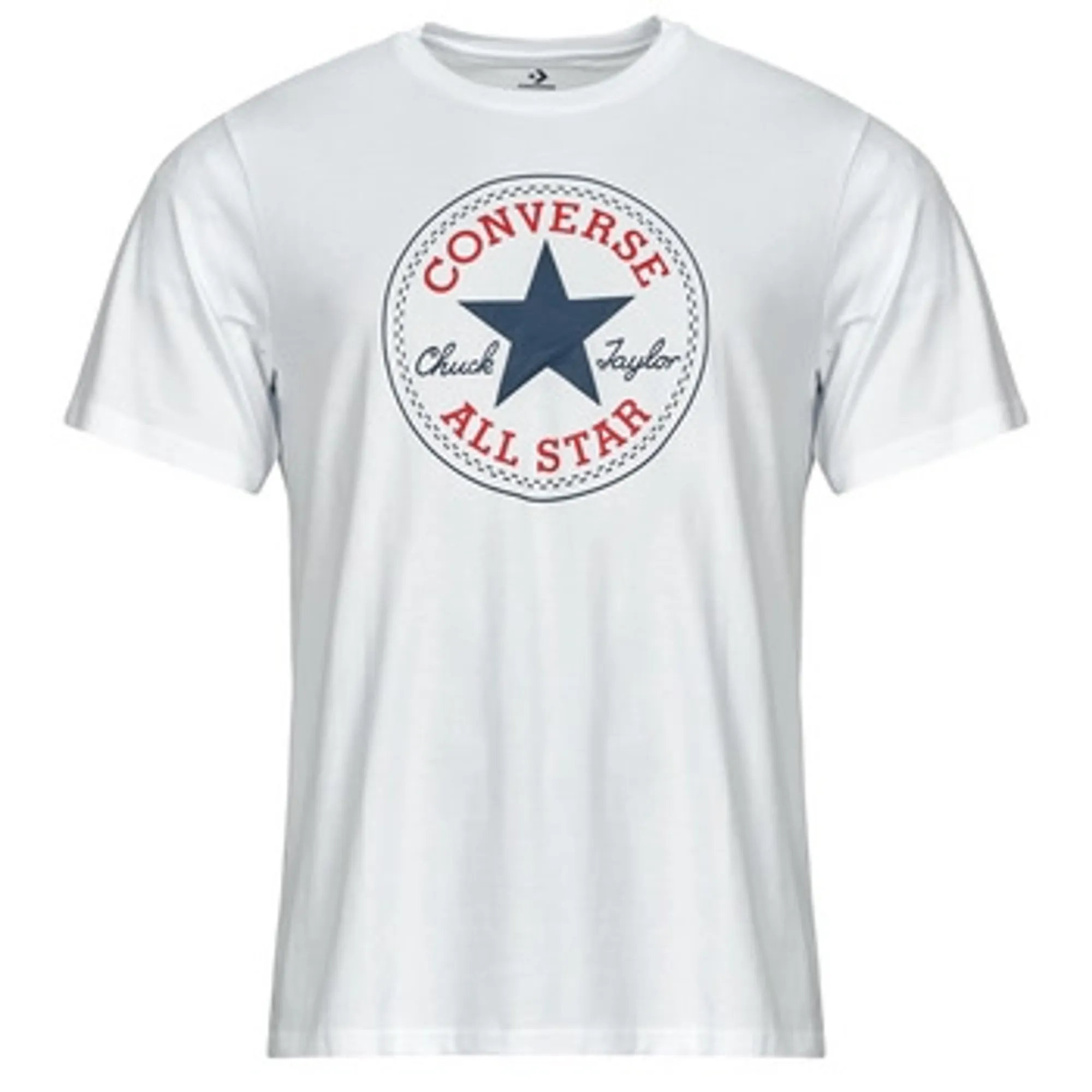 Converse  CHUCK PATCH TEE  men's T shirt in White
