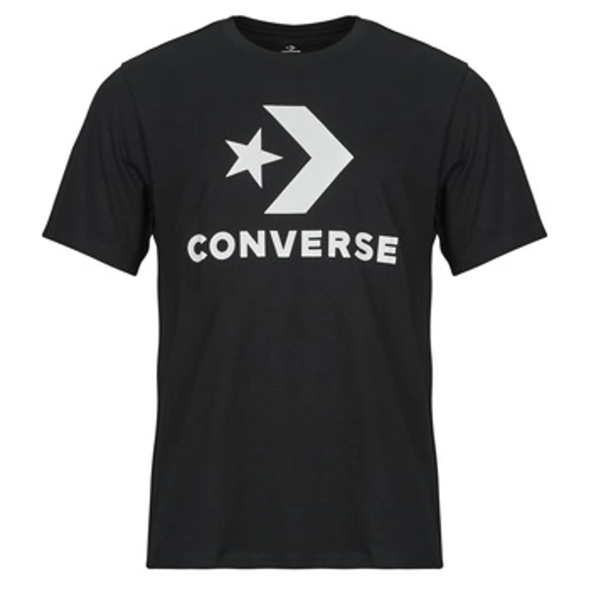 Converse  STANDARD FIT CENTER FRONT LARGE LOGO STAR CHEVRON TEE  men's T shirt in Black