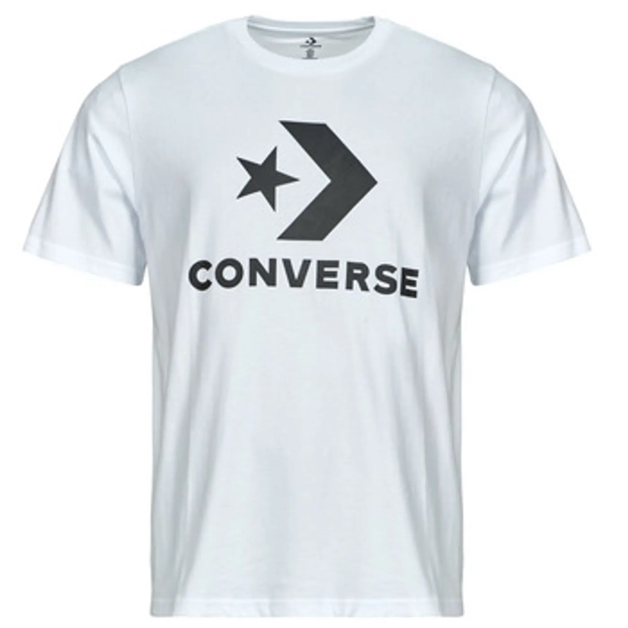Converse  STANDARD FIT CENTER FRONT LARGE LOGO STAR CHEVRON TEE  men's T shirt in White