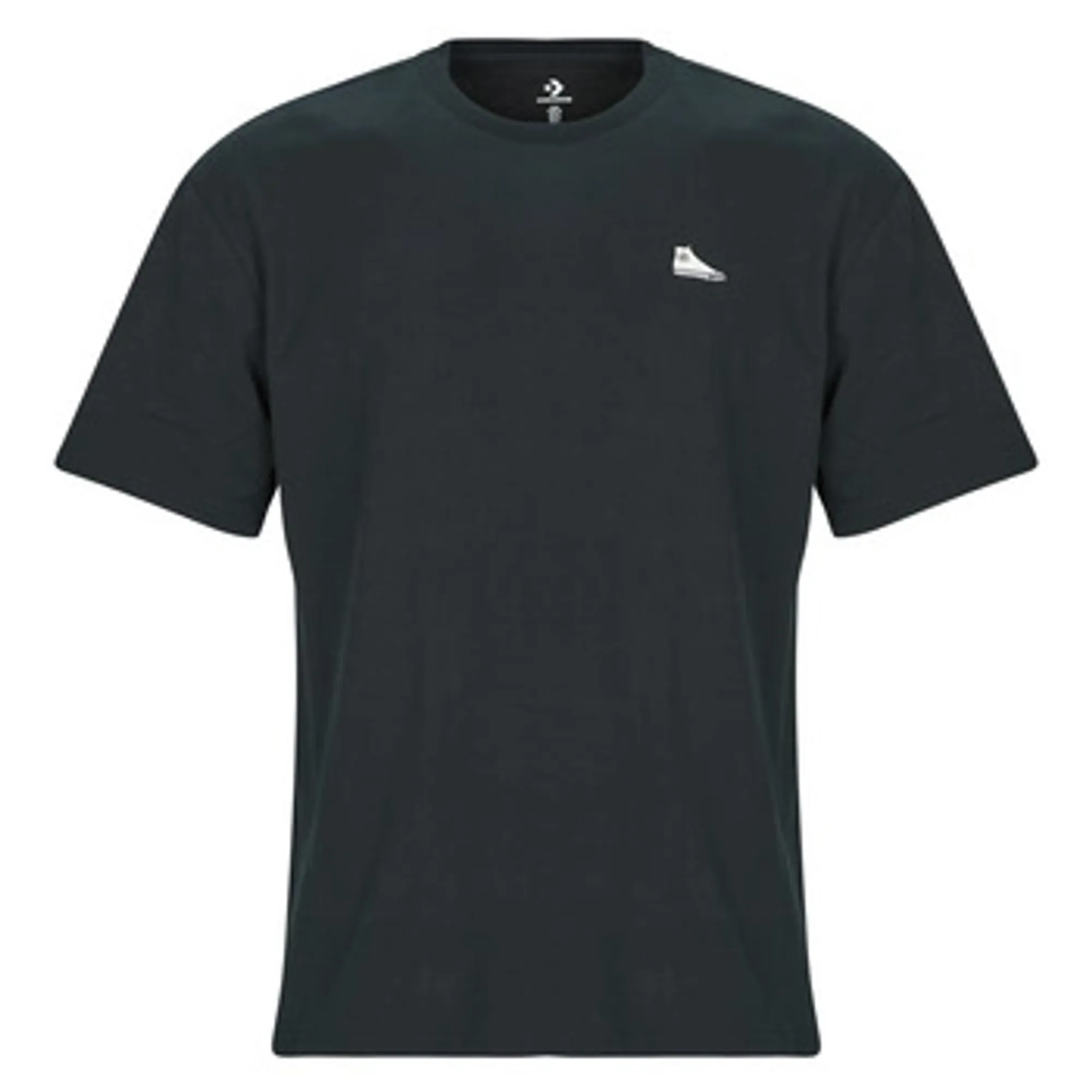 Converse  LOOSE FIT SNEAKER PATCH TEE  men's T shirt in Black