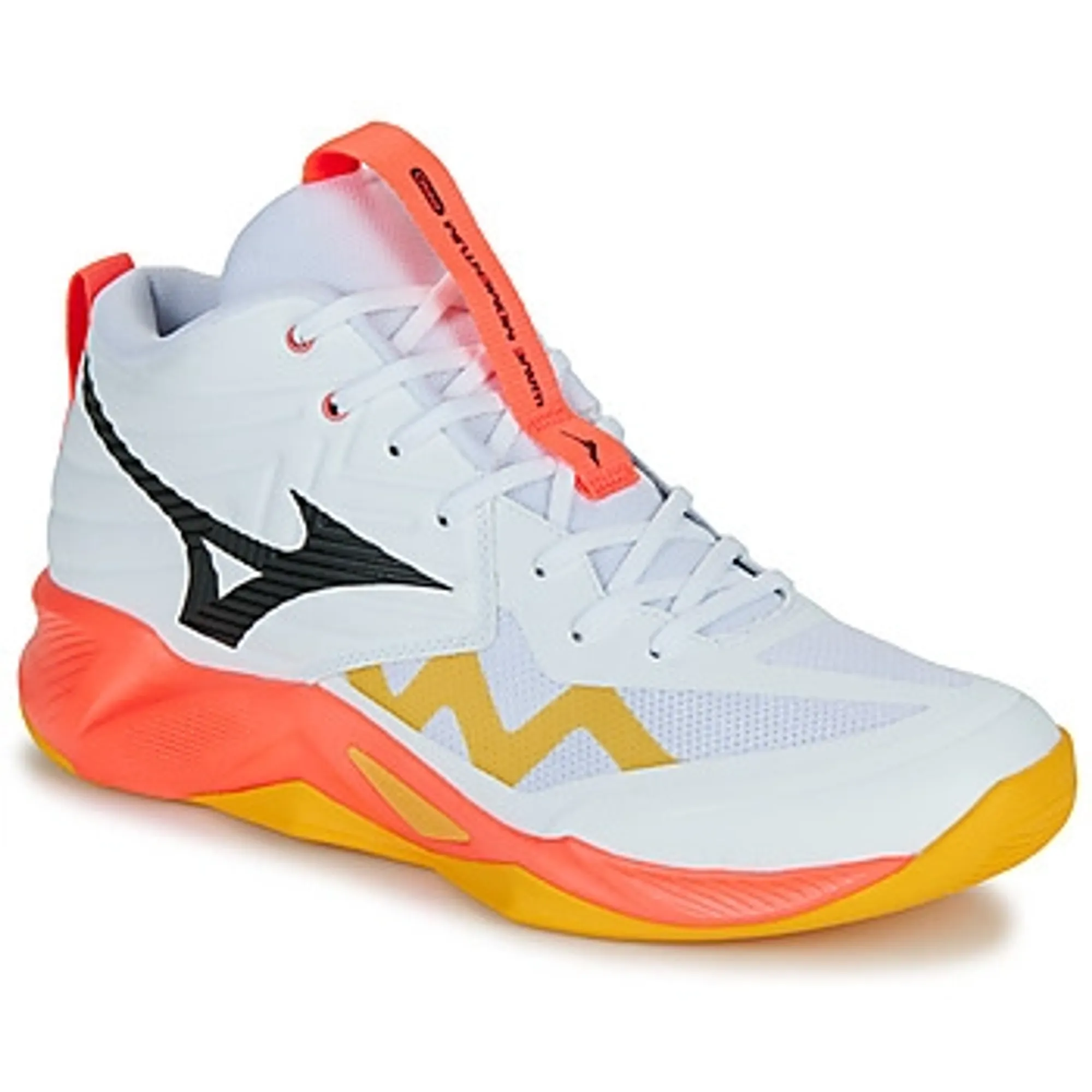 Mizuno  WAVE MOMENTUM PRO MID  men's Indoor Sports Trainers (Shoes) in White