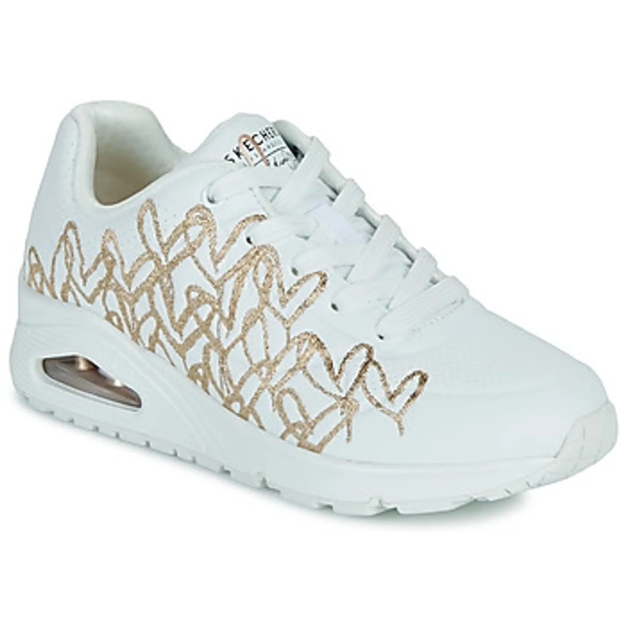 Skechers  UNO GOLDEN HEART  women's Shoes (Trainers) in White
