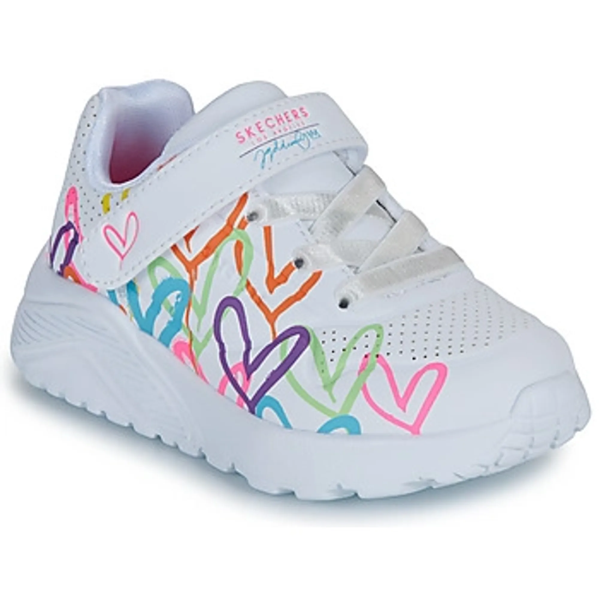 Skechers  UNO LITE LOVE LEVITATE  girls's Children's Shoes (Trainers) in White