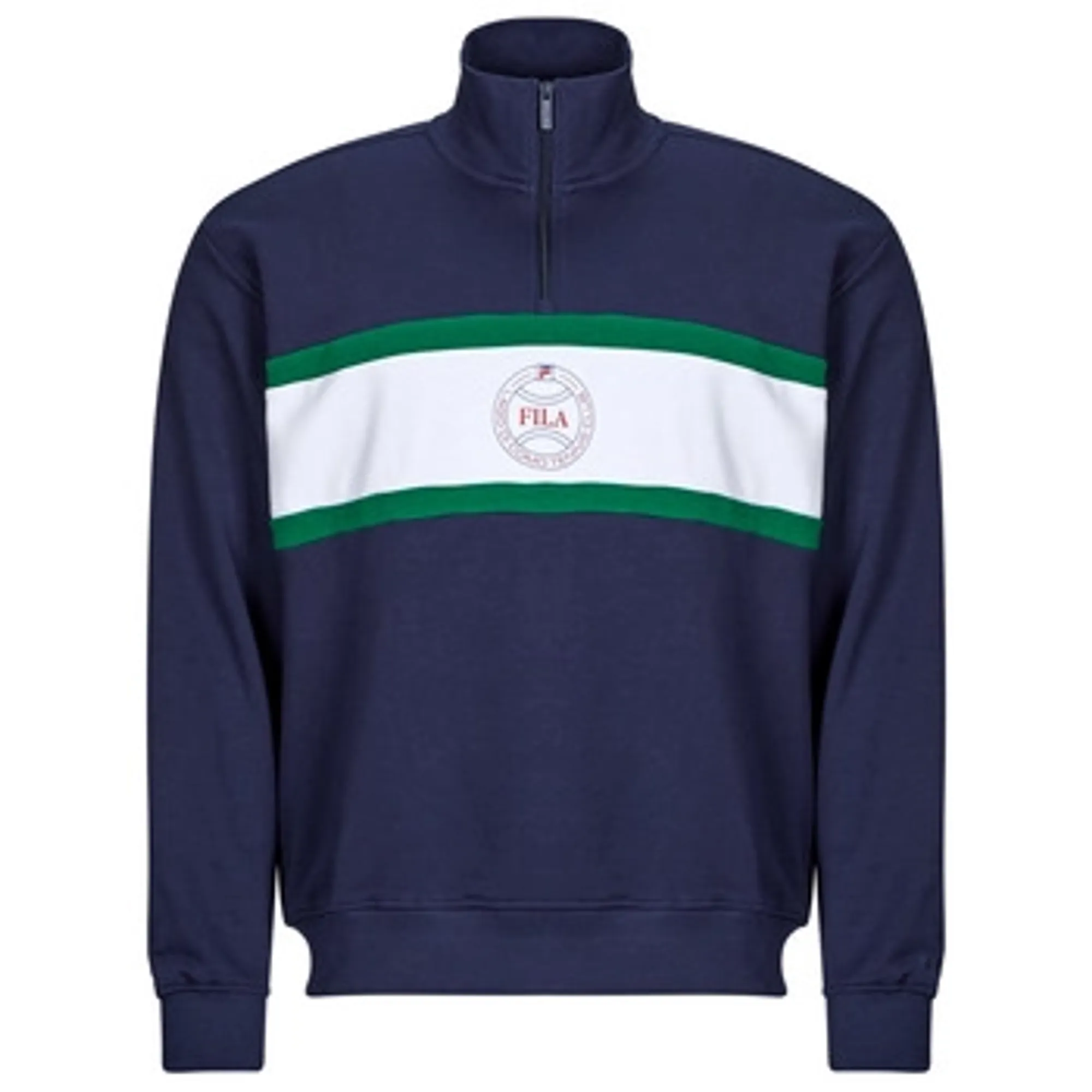 Fila  PARELLA LOOSE HALF-ZIP SWEATSHIRT  men's Sweatshirts in Marine